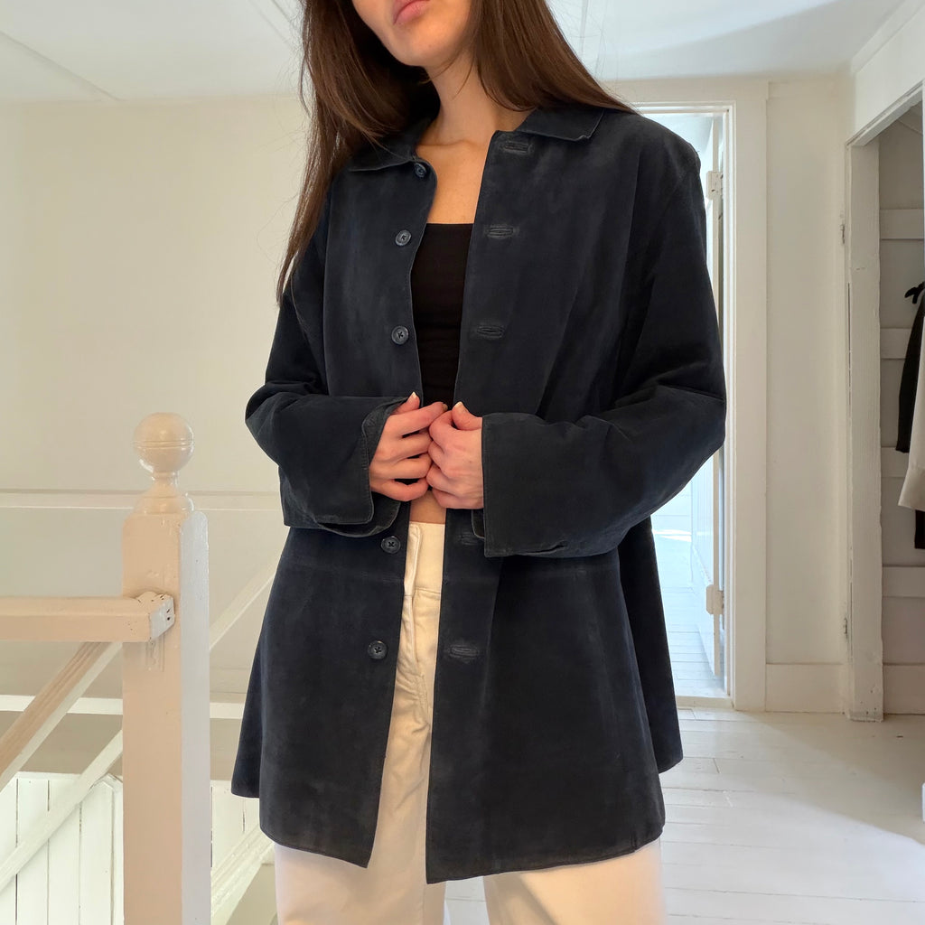 Valerie Separates Vintage 90s Suede Leather Jacket Size XL