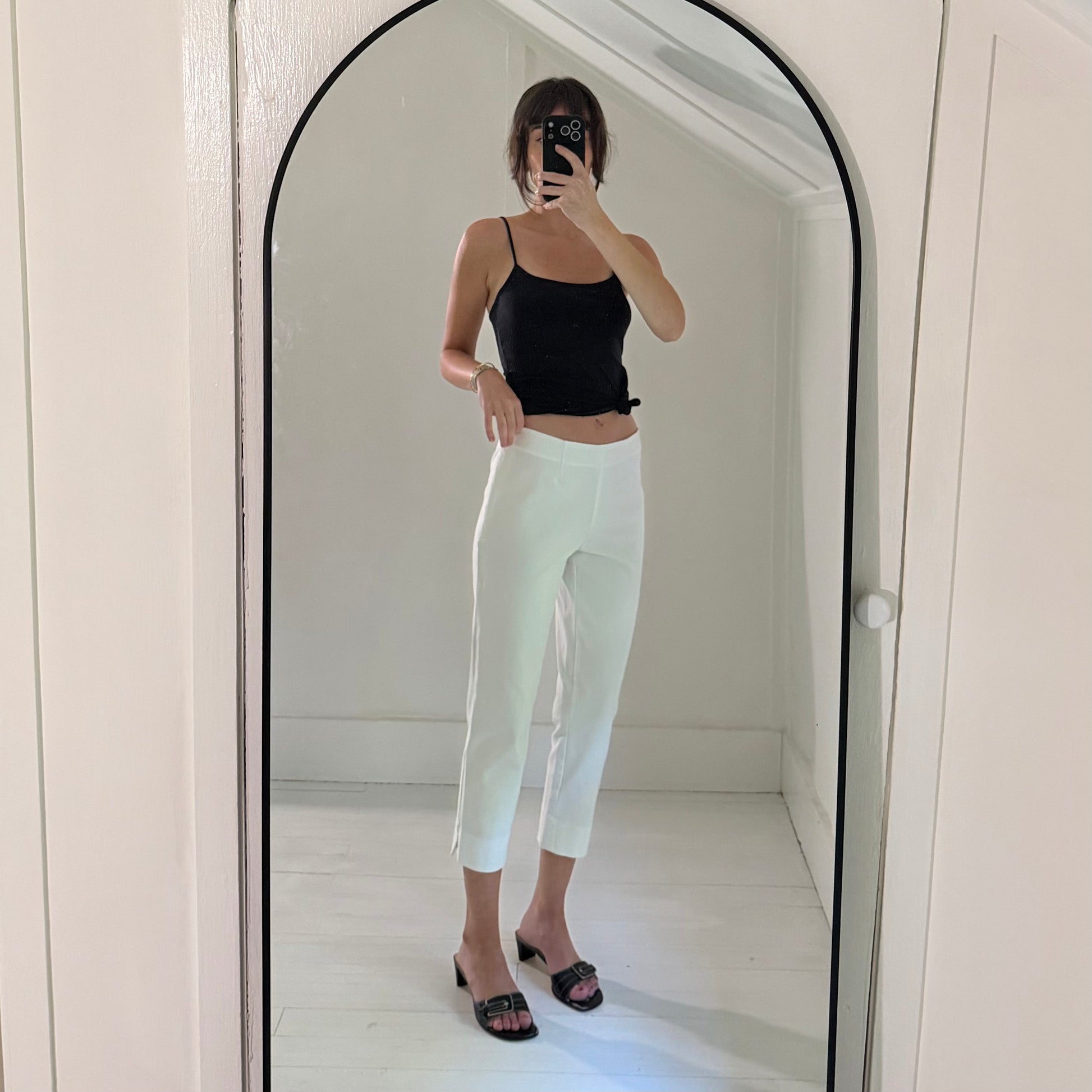 Lands' End Mid Rise Slim Leg Capri Pants Size 6P