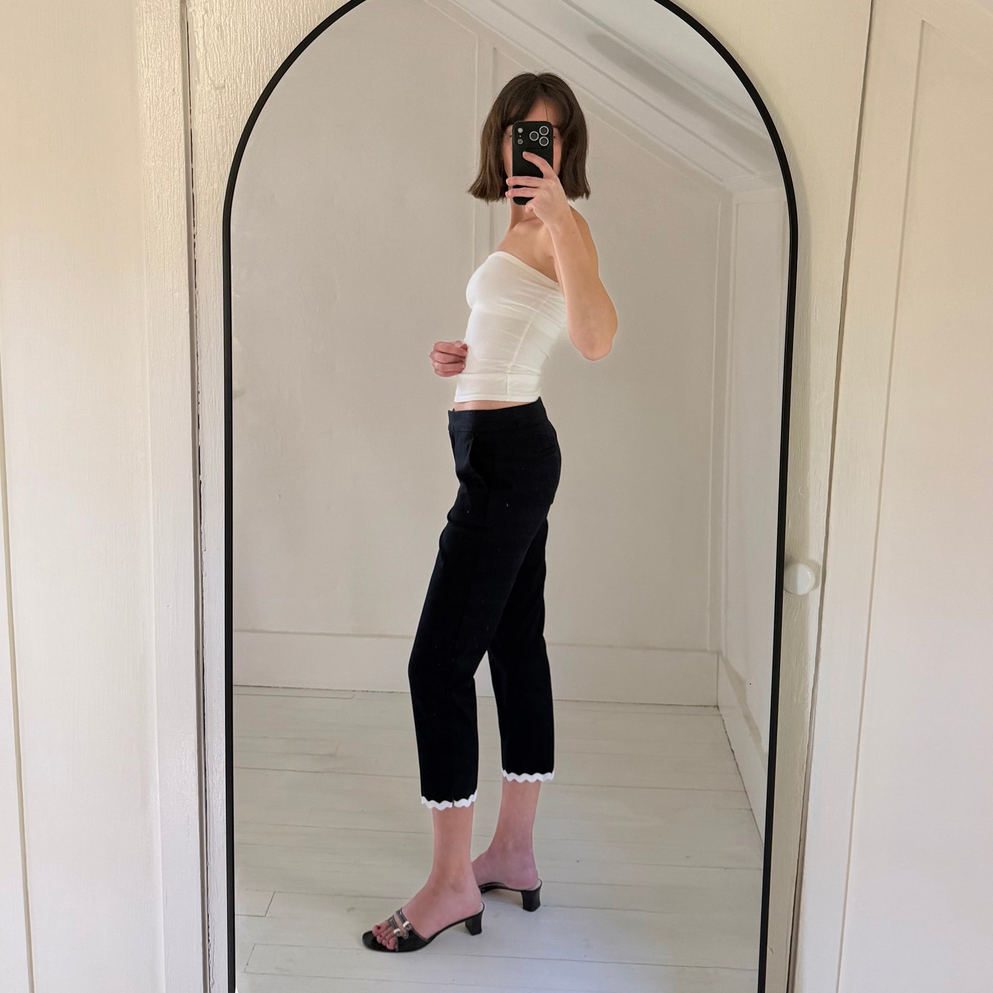 Talbots Slim Crop Capri Pants in Indigo Blue Size 2P