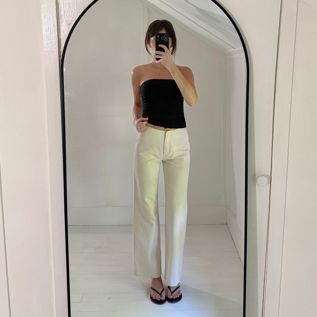 Moda International Vintage Y2K Twill Wide Leg Pants Size 0P