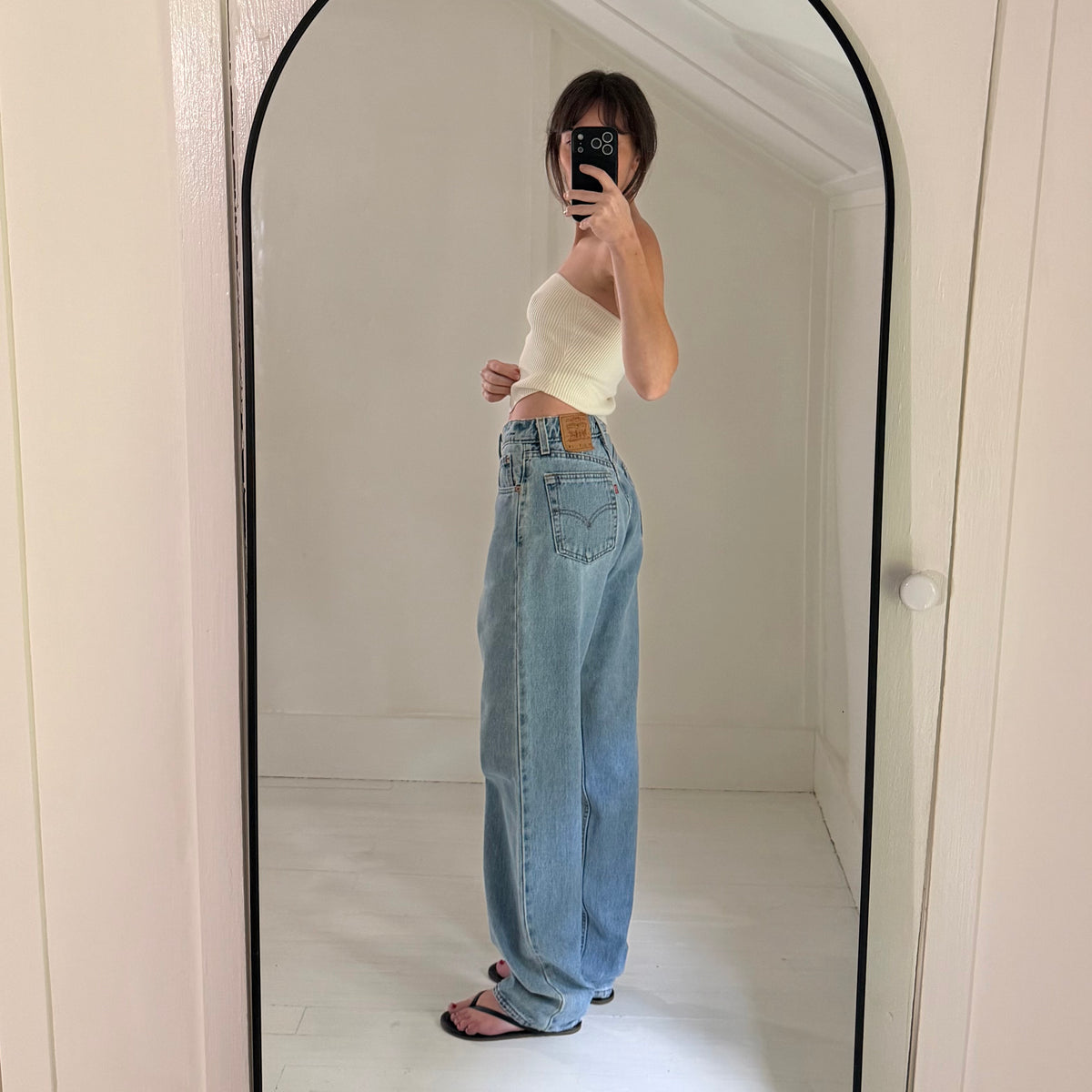 Levi's 560 Vintage '96 Loose Fit Straight Leg Jeans Size 7 Med Light Wash