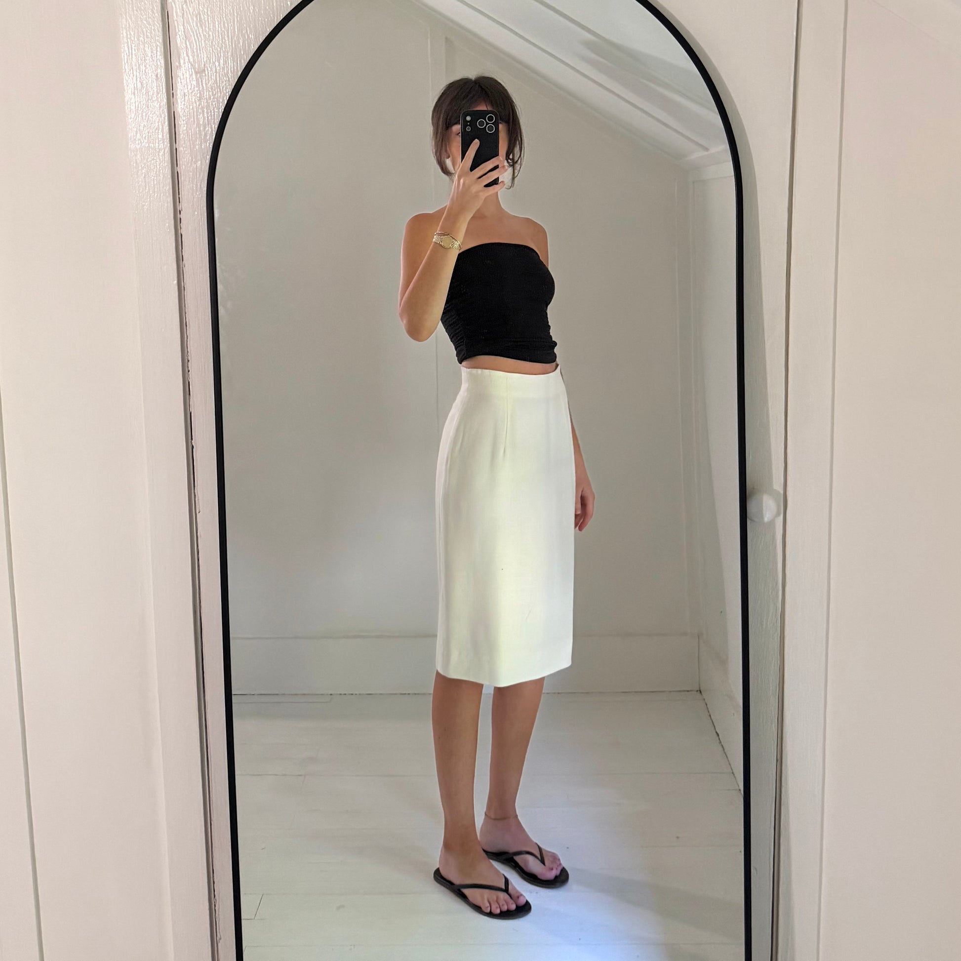 Liz Claiborne Vintage 90s Midi Pencil Skirt Size 8P