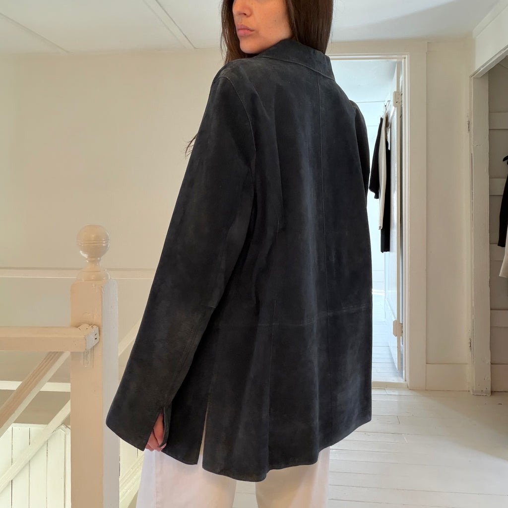 Valerie Separates Vintage 90s Suede Leather Jacket Size XL