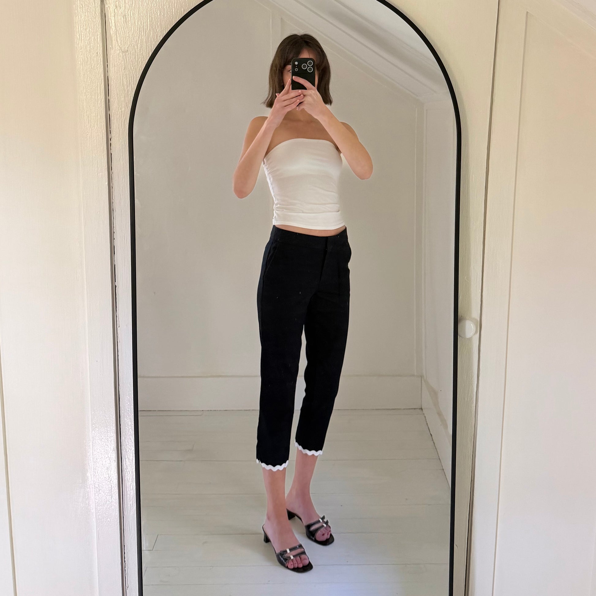 Talbots Slim Crop Capri Pants in Indigo Blue Size 2P