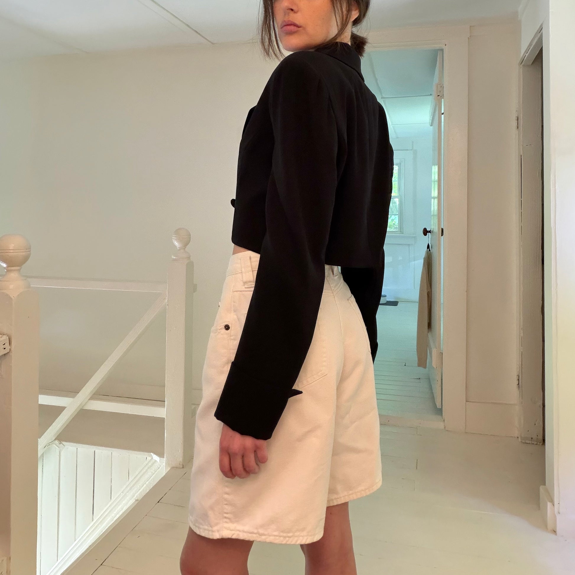 Jones New York Vintage 90s Cropped Double Breasted Blazer Size 4