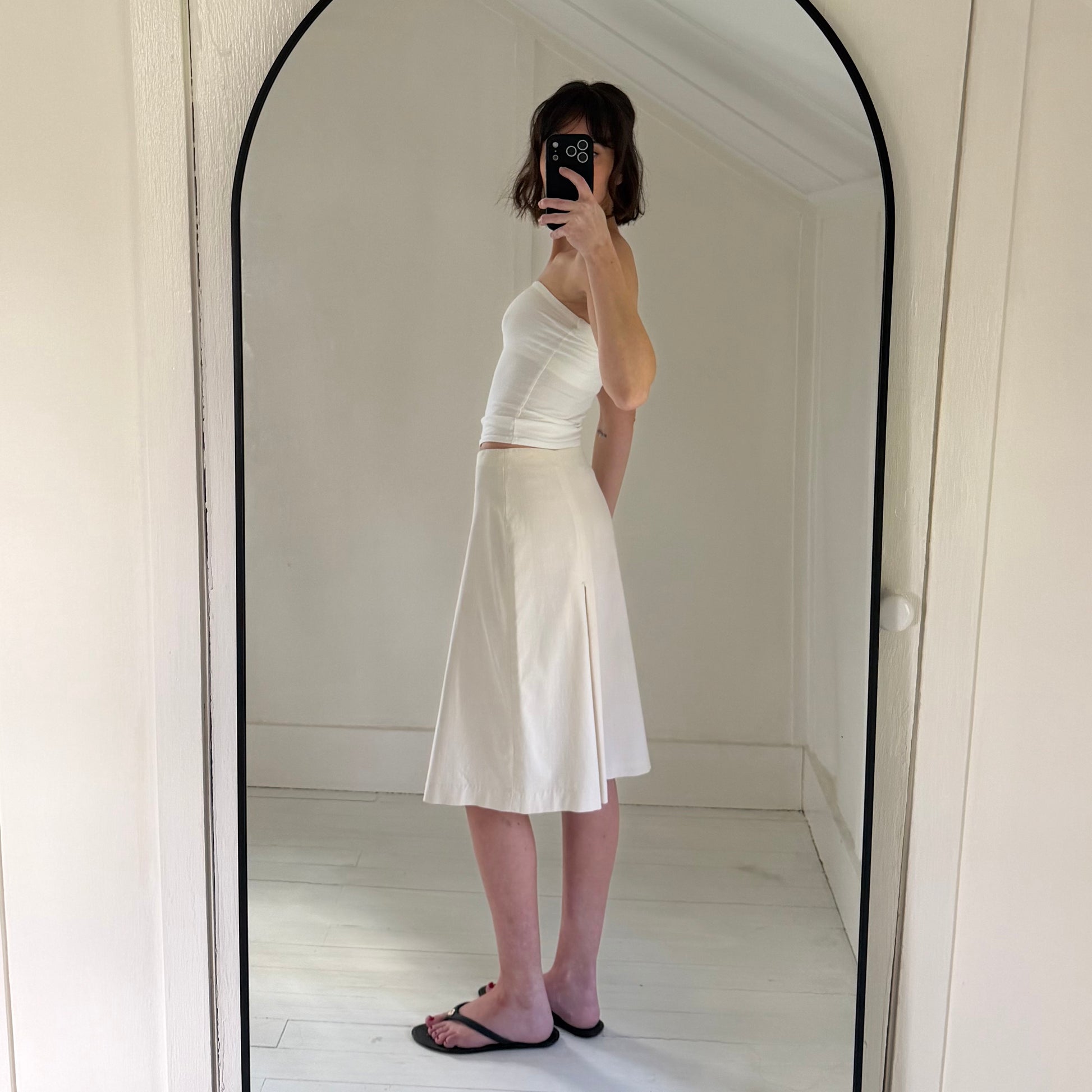 Express World Brand Vintage 90s Pleated Midi Skirt Size 3/4
