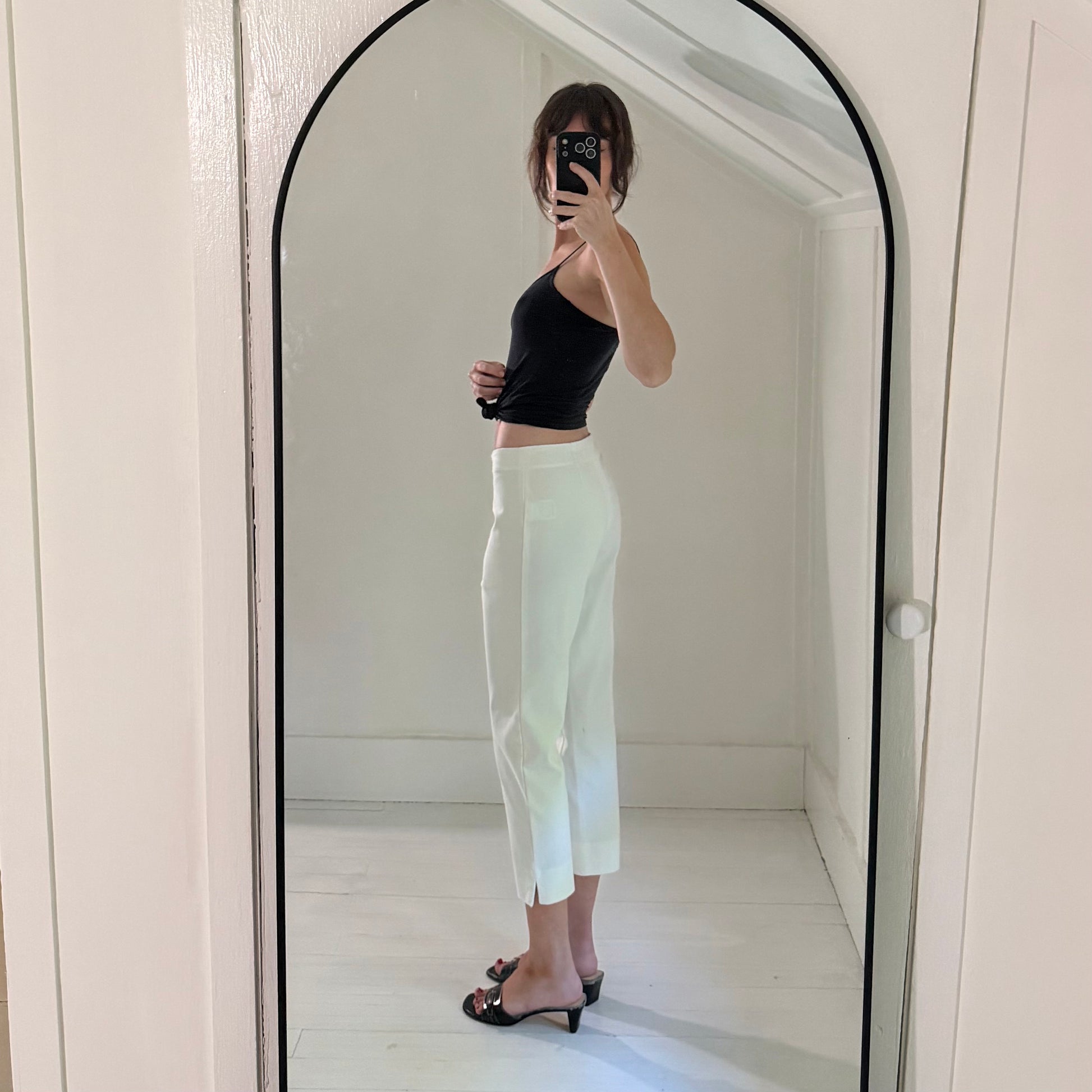 Lands' End Mid Rise Slim Leg Capri Pants Size 6P