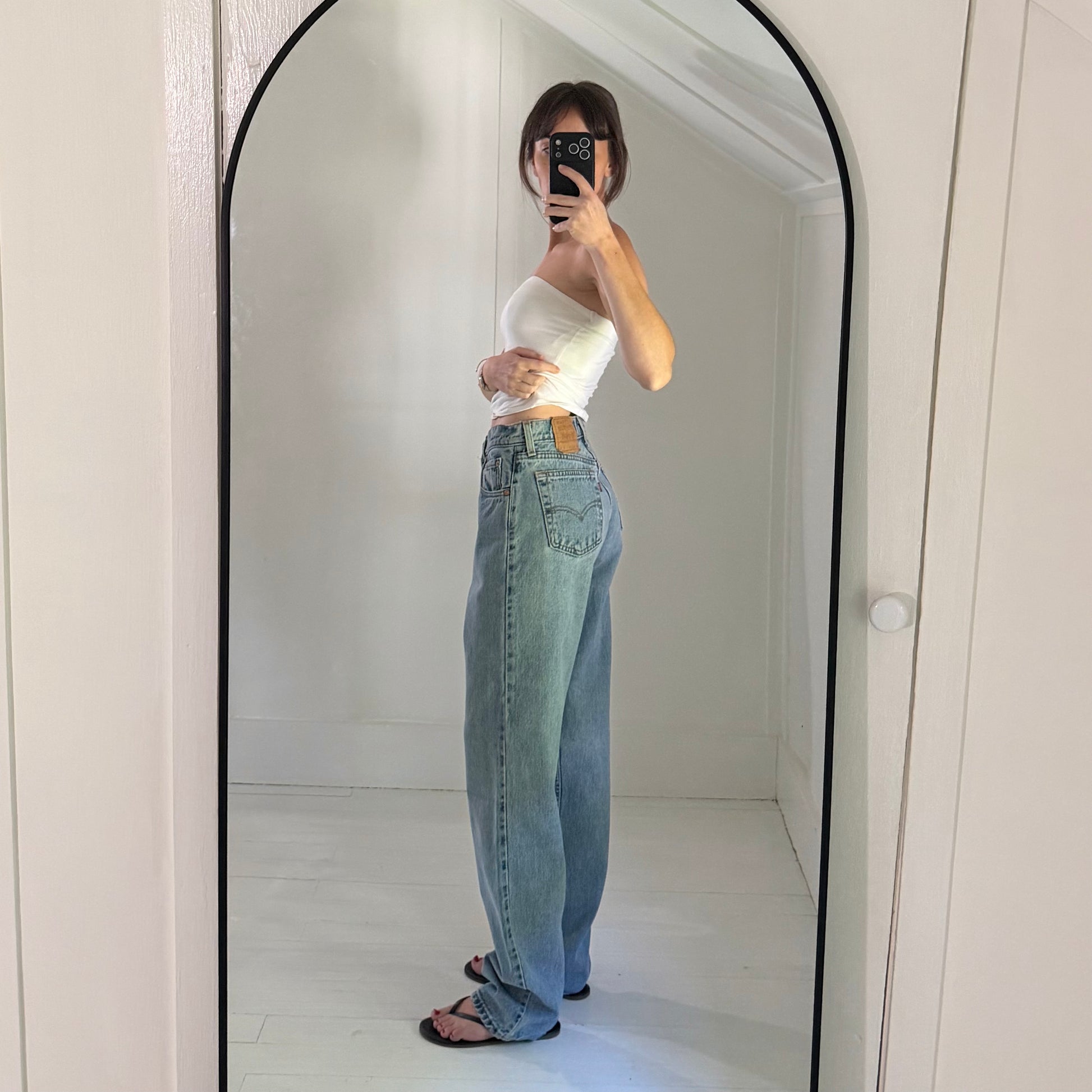 Levi's 560 Vintage '96 Loose Fit Straight Leg Jeans Size 7 Long