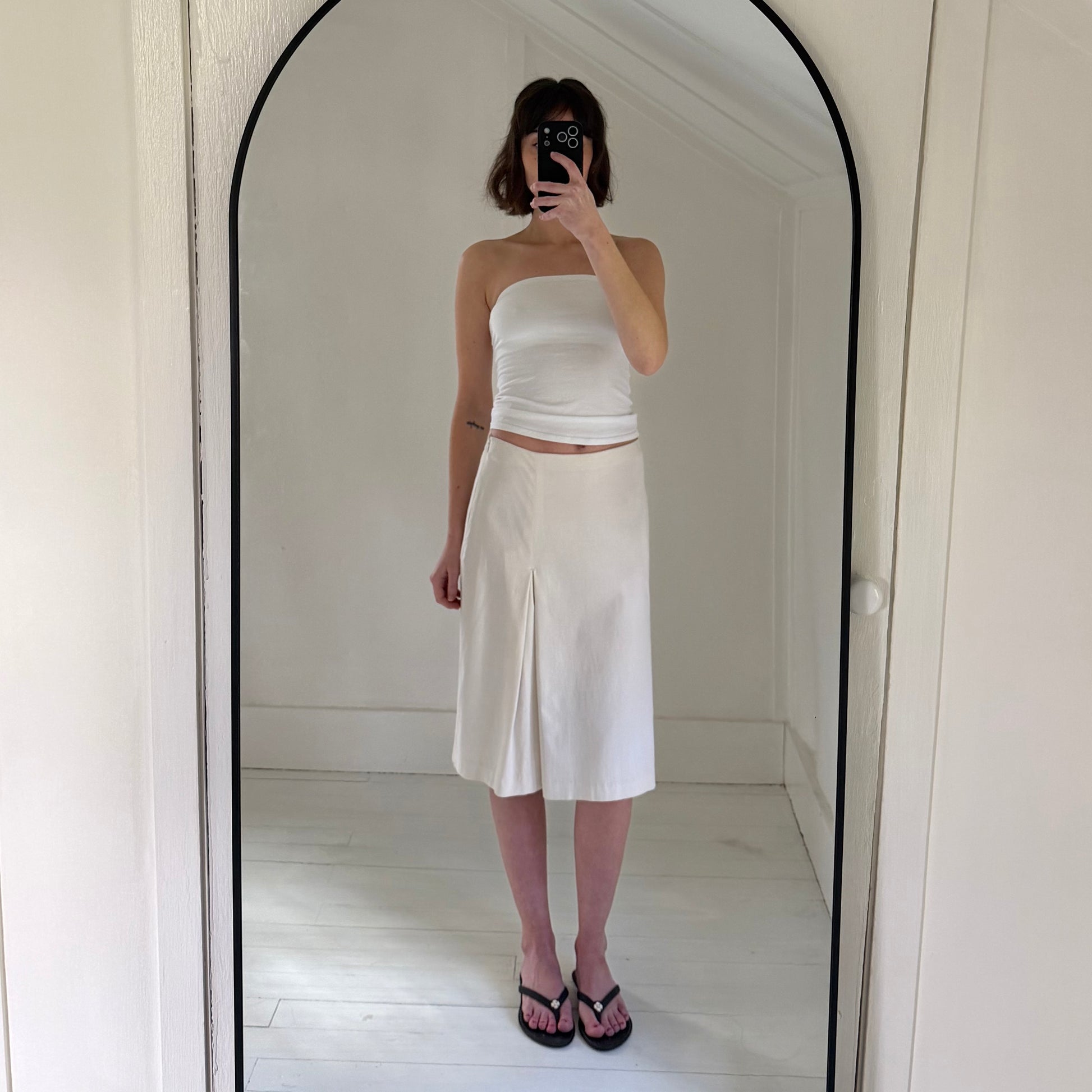 Express World Brand Vintage 90s Pleated Midi Skirt Size 3/4