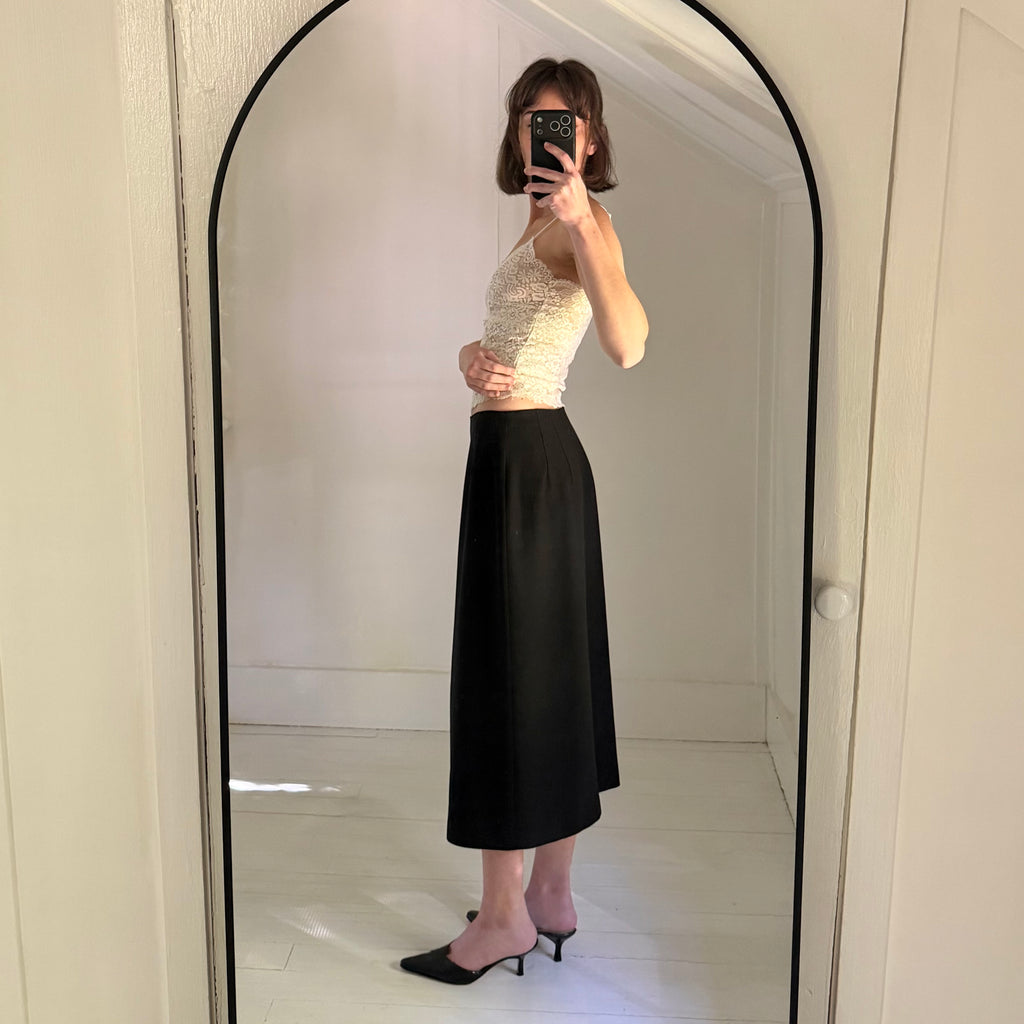 Saks Fifth Avenue Vintage 90s Button Front Midi Pencil Skirt Size 10