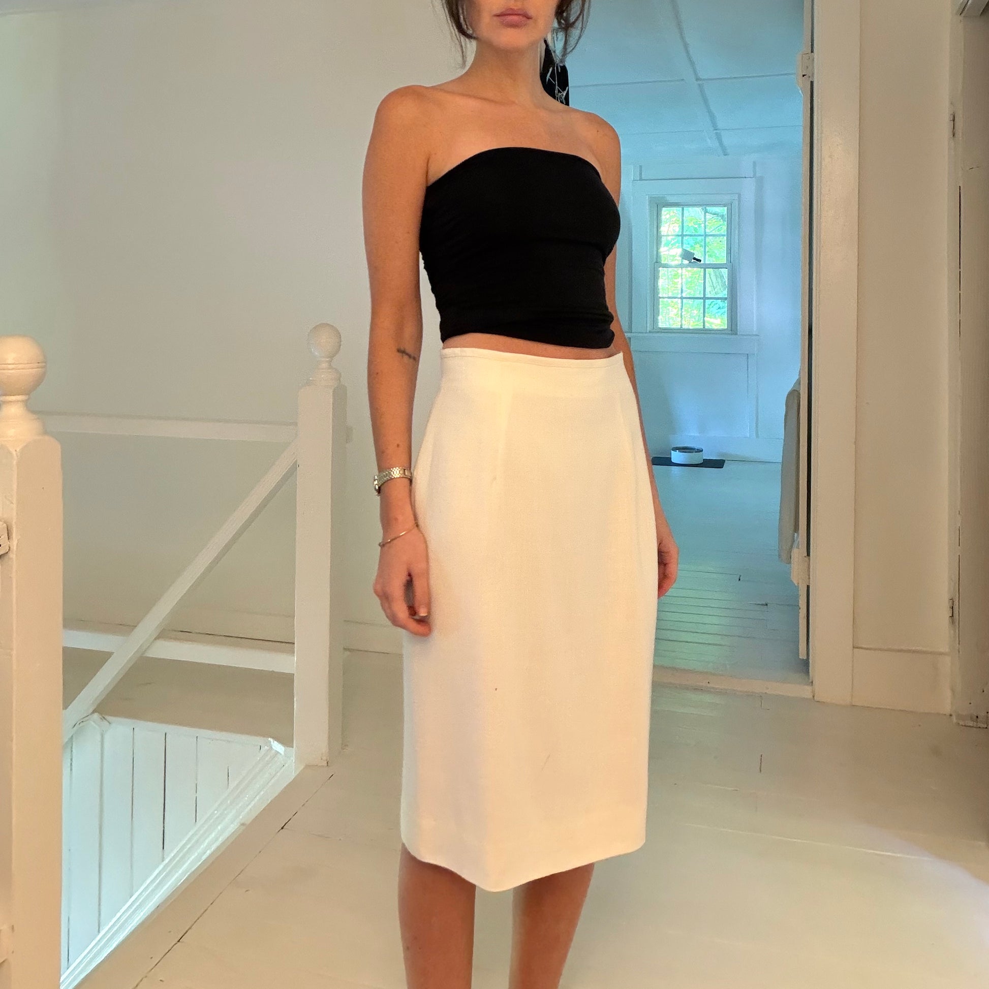 Liz Claiborne Vintage 90s Midi Pencil Skirt Size 8P