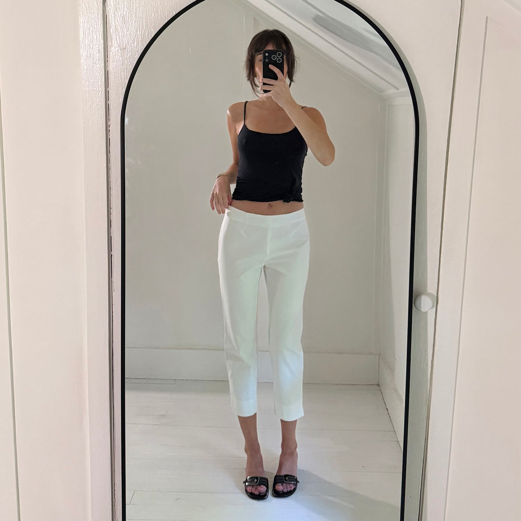 Lands' End Mid Rise Slim Leg Capri Pants Size 6P