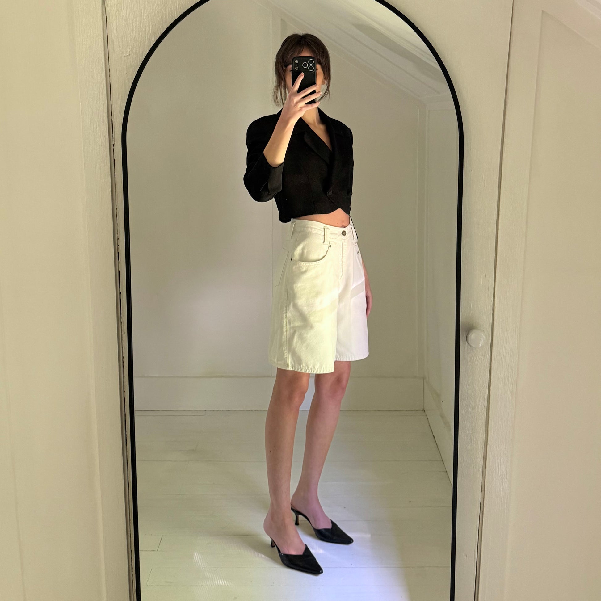Jones New York Vintage 90s Cropped Double Breasted Blazer Size 4