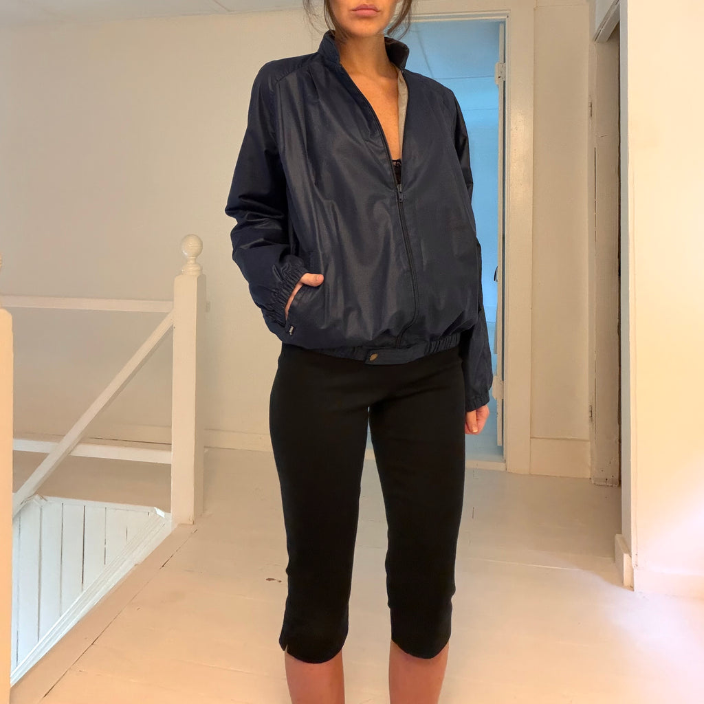Clique by John Heckler Vintage 90s Stand Collar Track Jacket Size 5/6