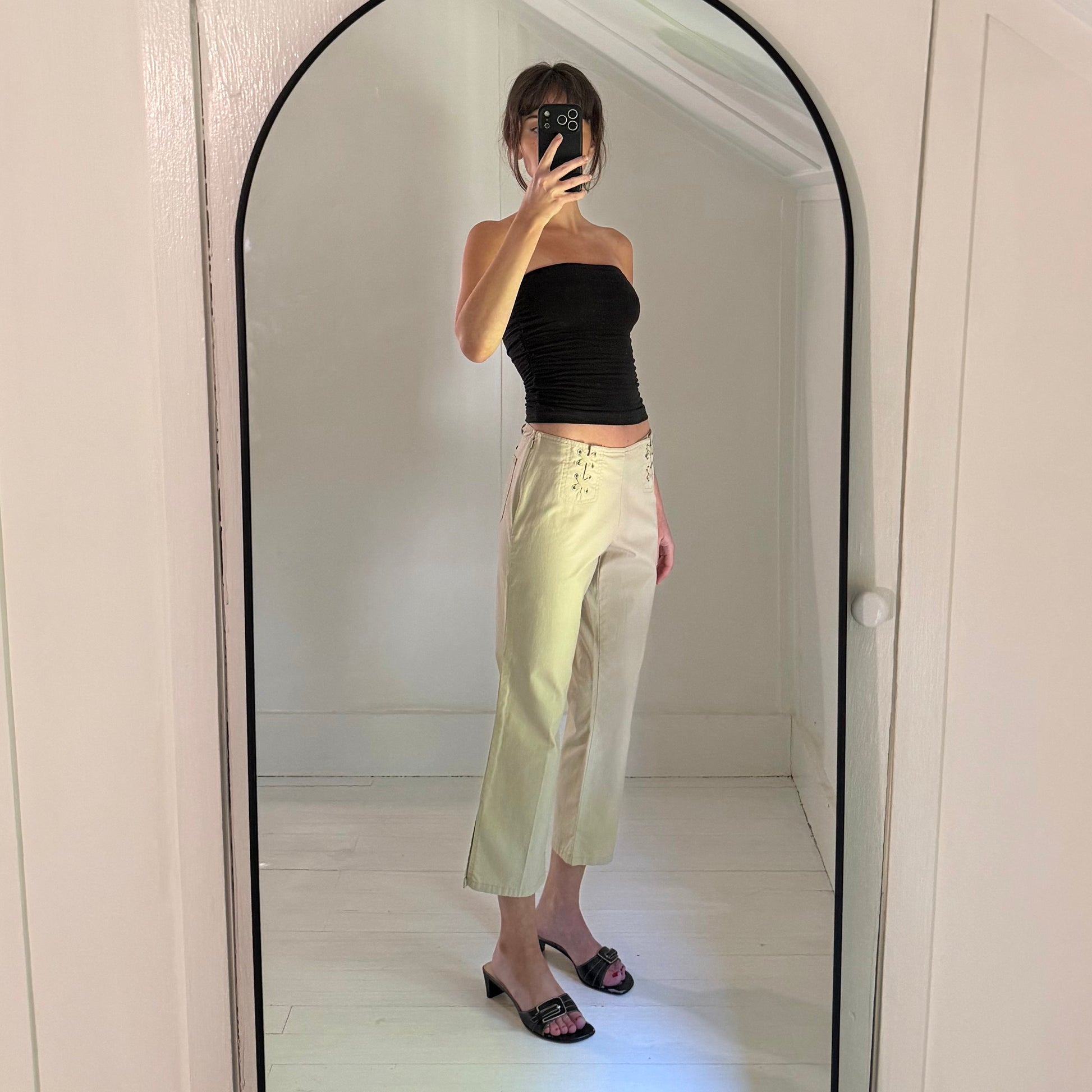 Tommy Jeans / Tommy Hilfiger Vintage '03 Lace Up Low Rise Capri Pants Size 9