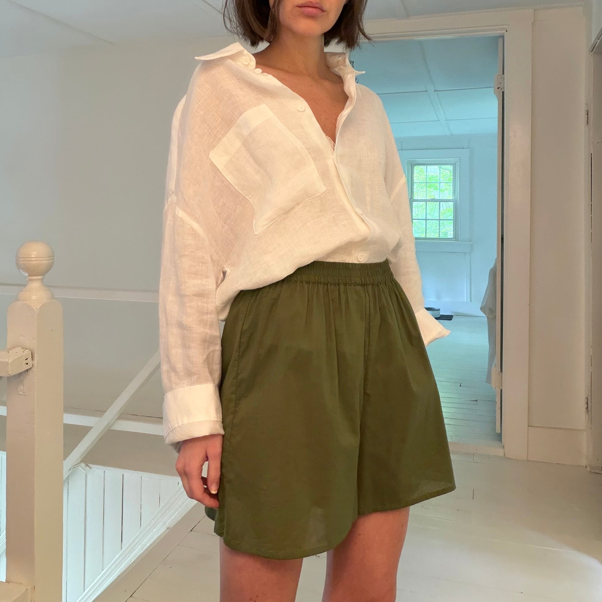 Essentiel Antwerp Cotton Voile Shorts Size 36