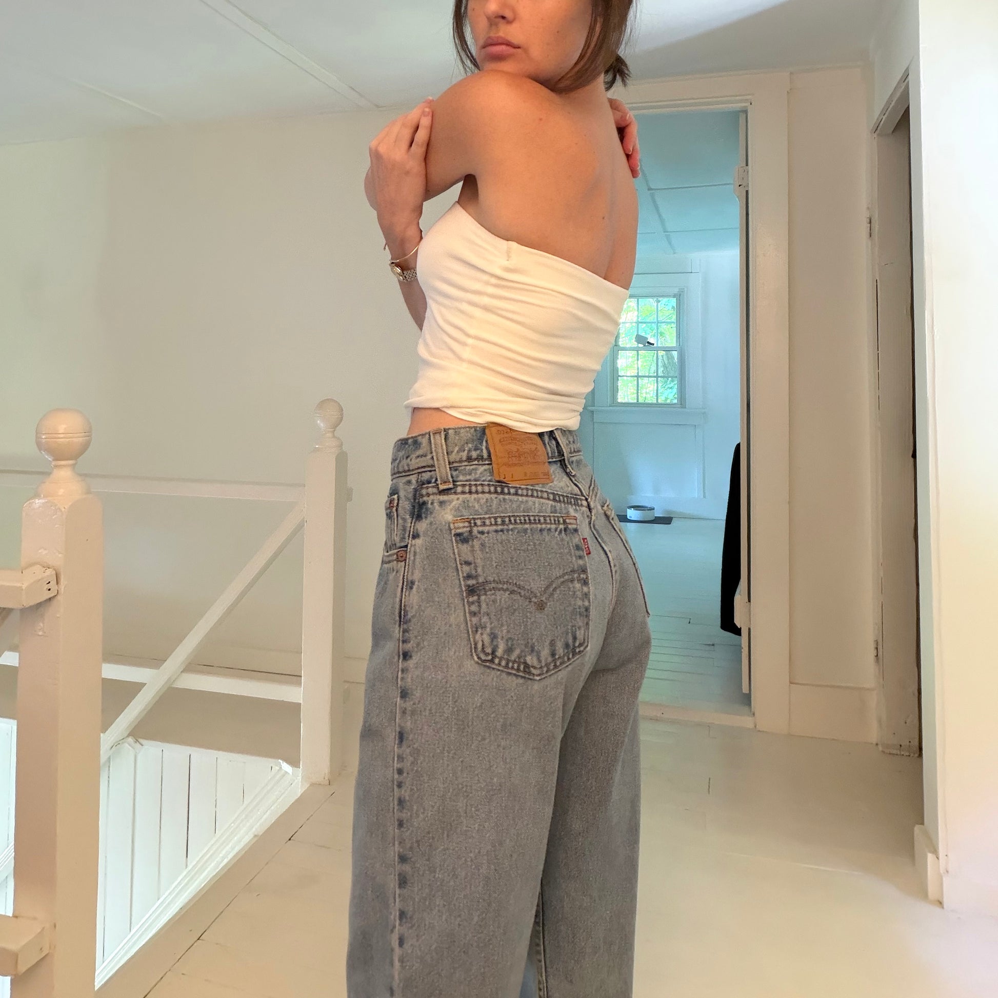 Levi's 560 Vintage '96 Loose Fit Straight Leg Jeans Size 7 Long