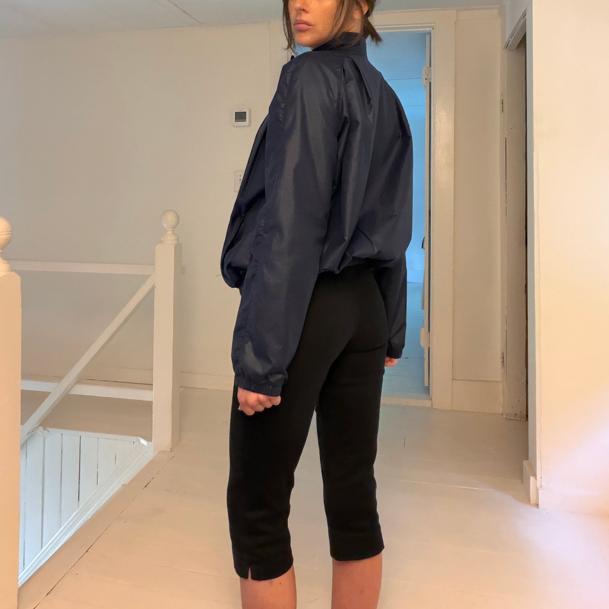 Clique by John Heckler Vintage 90s Stand Collar Track Jacket Size 5/6