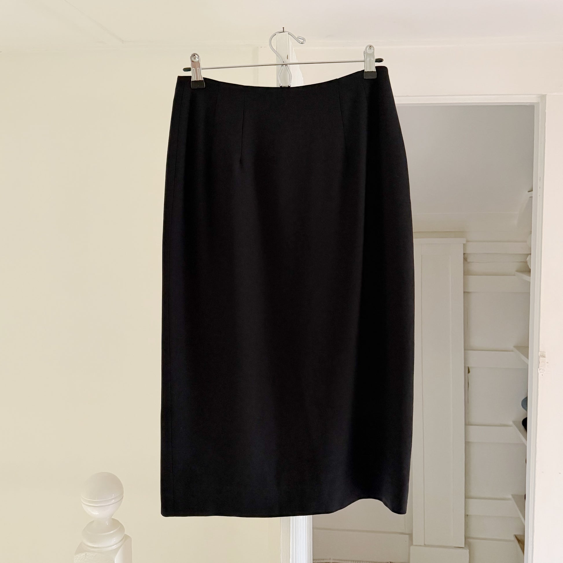 Saks Fifth Avenue Vintage 90s Button Front Midi Pencil Skirt Size 10