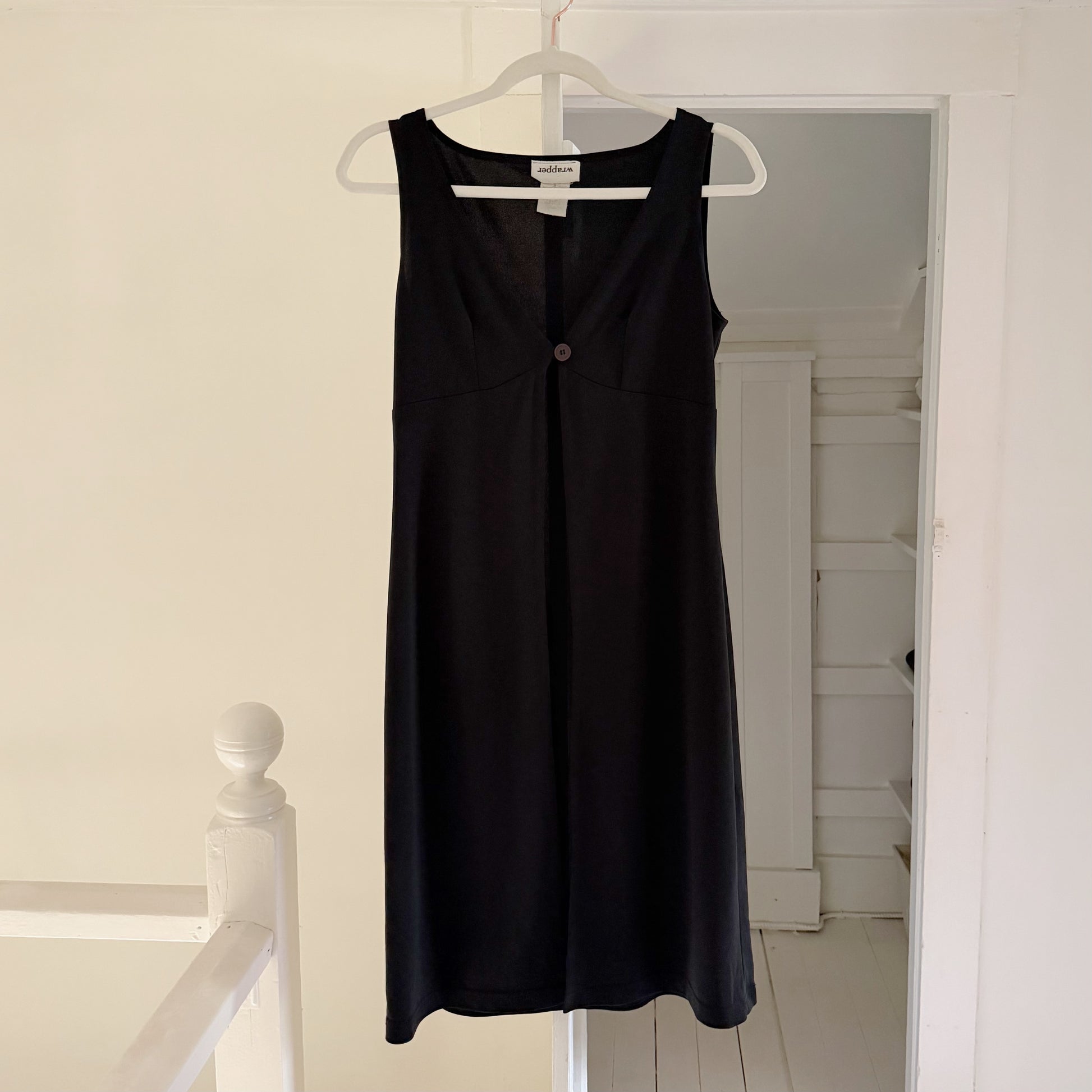 Wrapper Vintage Y2K Split Front Longline Vest Size M