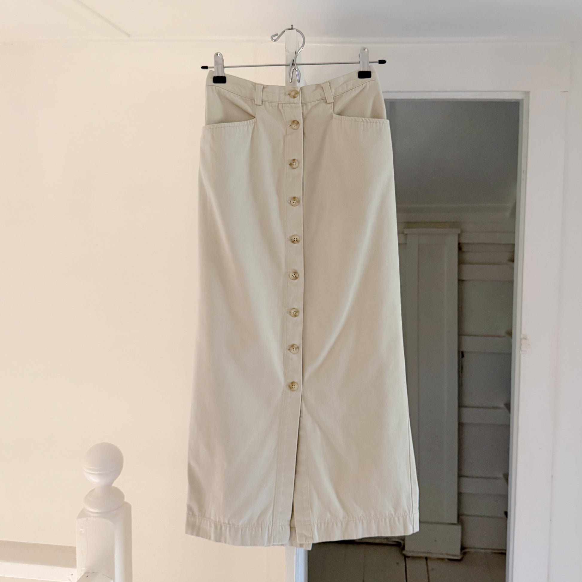 Gap Vintage 90s Buttoned Midi Pencil Skirt Size 1