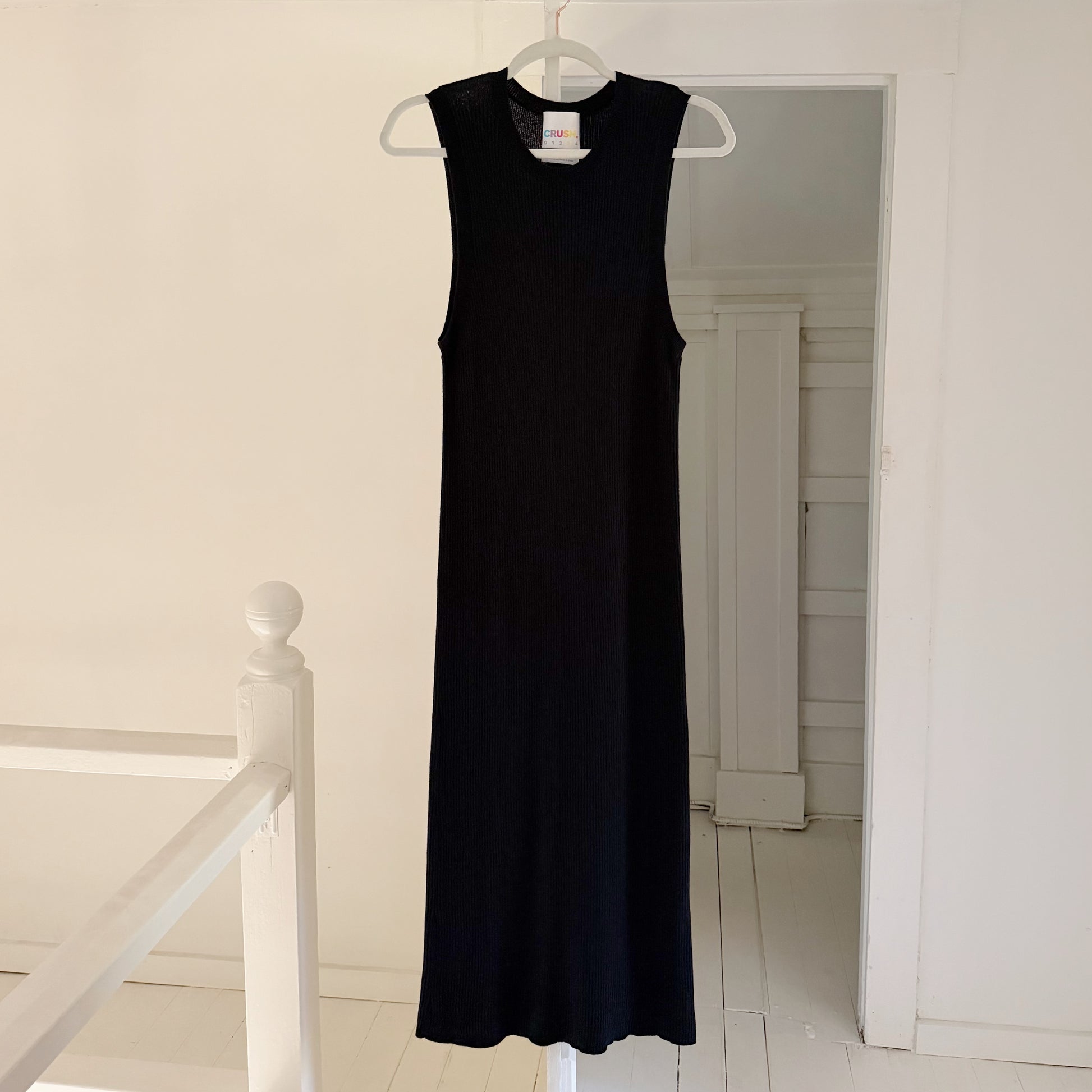 Crush Cashmere Cotton Silk Knit Midi Dress Size 3