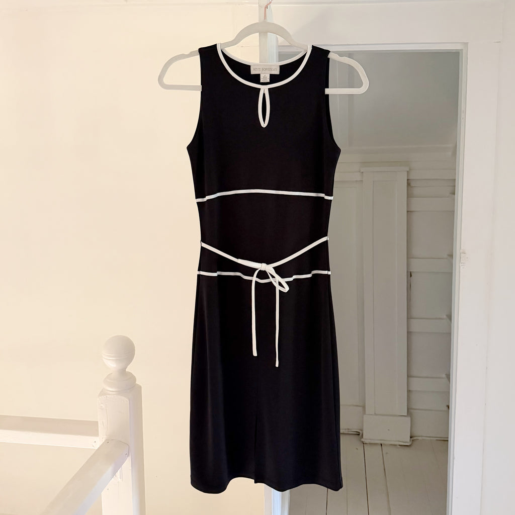 Petite Sophisticate Vintage Y2K Tie Waist Mini Pencil Dress Size P