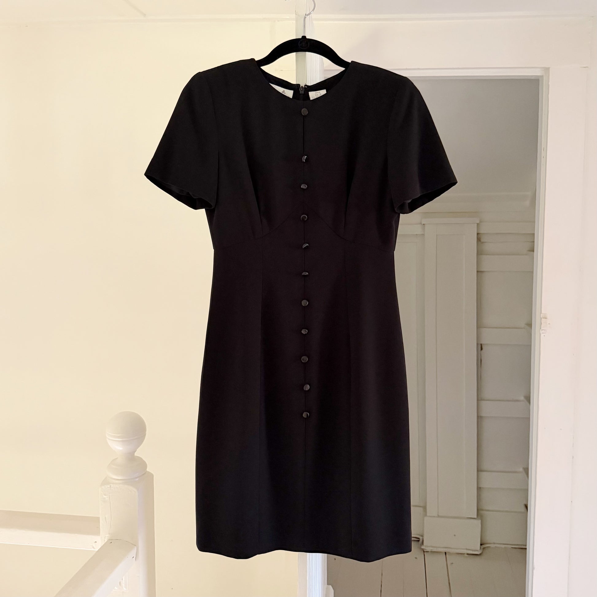 Liz Claiborne Vintage 90s Button Front Mini Pencil Dress Size 2P