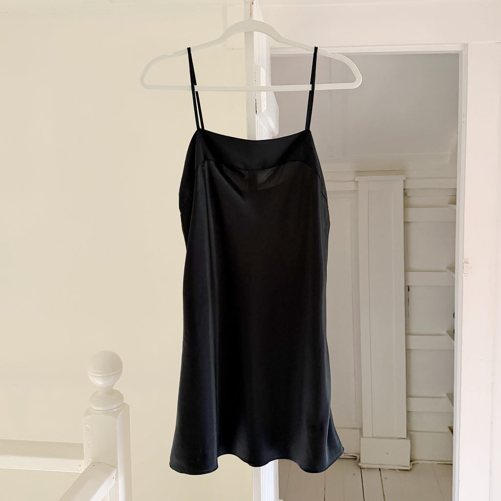Calvin Klein Vintage 90s Satin Mini Slip Dress Size M