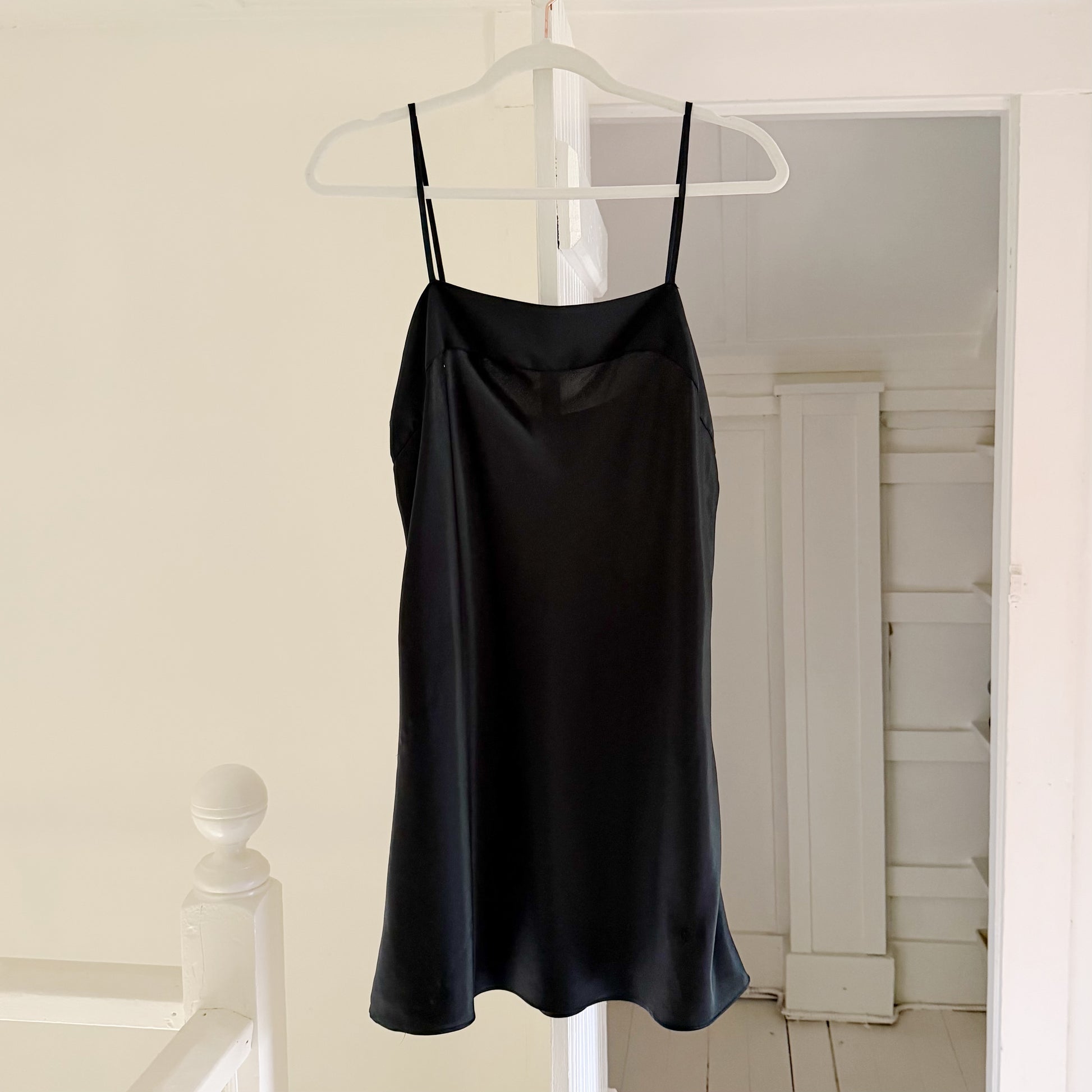 Calvin Klein Vintage 90s Satin Mini Slip Dress Size M