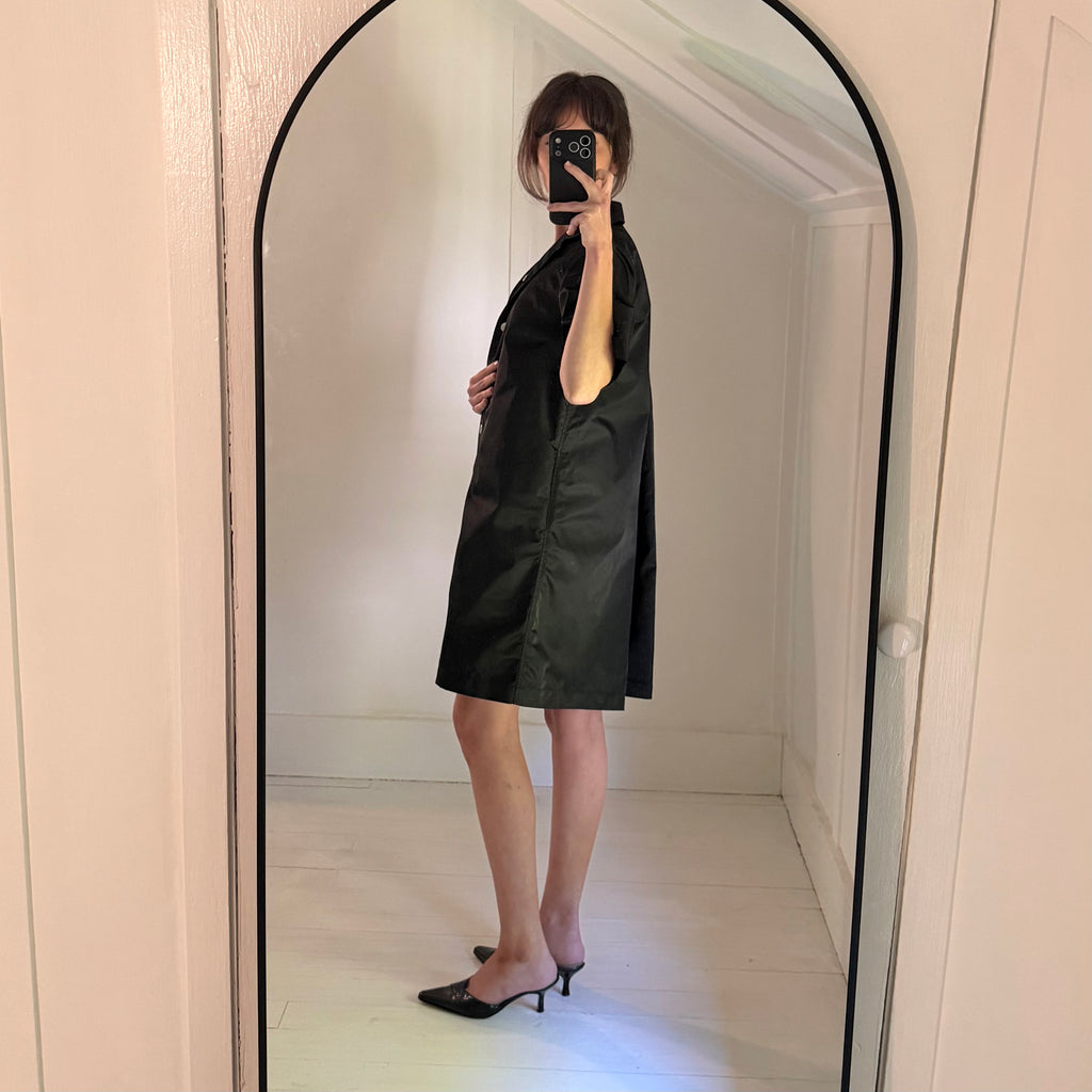 Remain Birger Christensen Storm Mini Shirt Dress in Black Size US 2