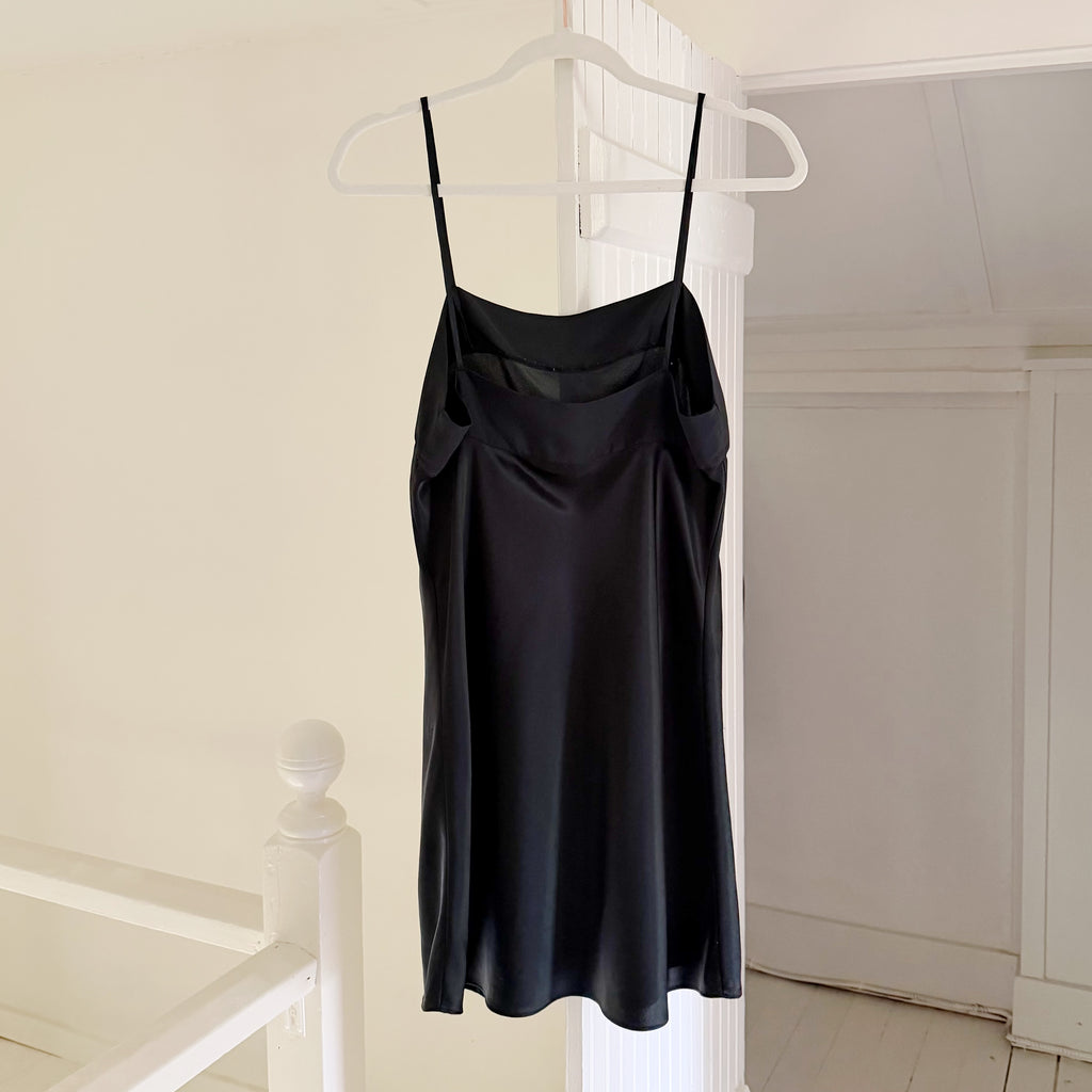 Calvin Klein Vintage 90s Satin Mini Slip Dress Size M