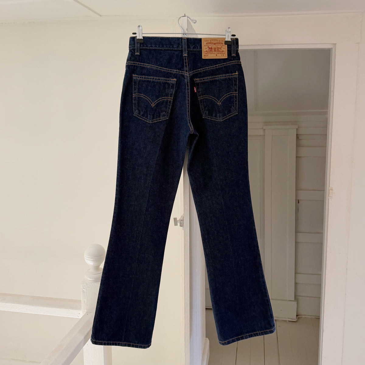 Levi's 517 Vintage '01 Slim Fit Boot Cut Jeans Size 5 JR. S Dark Wash