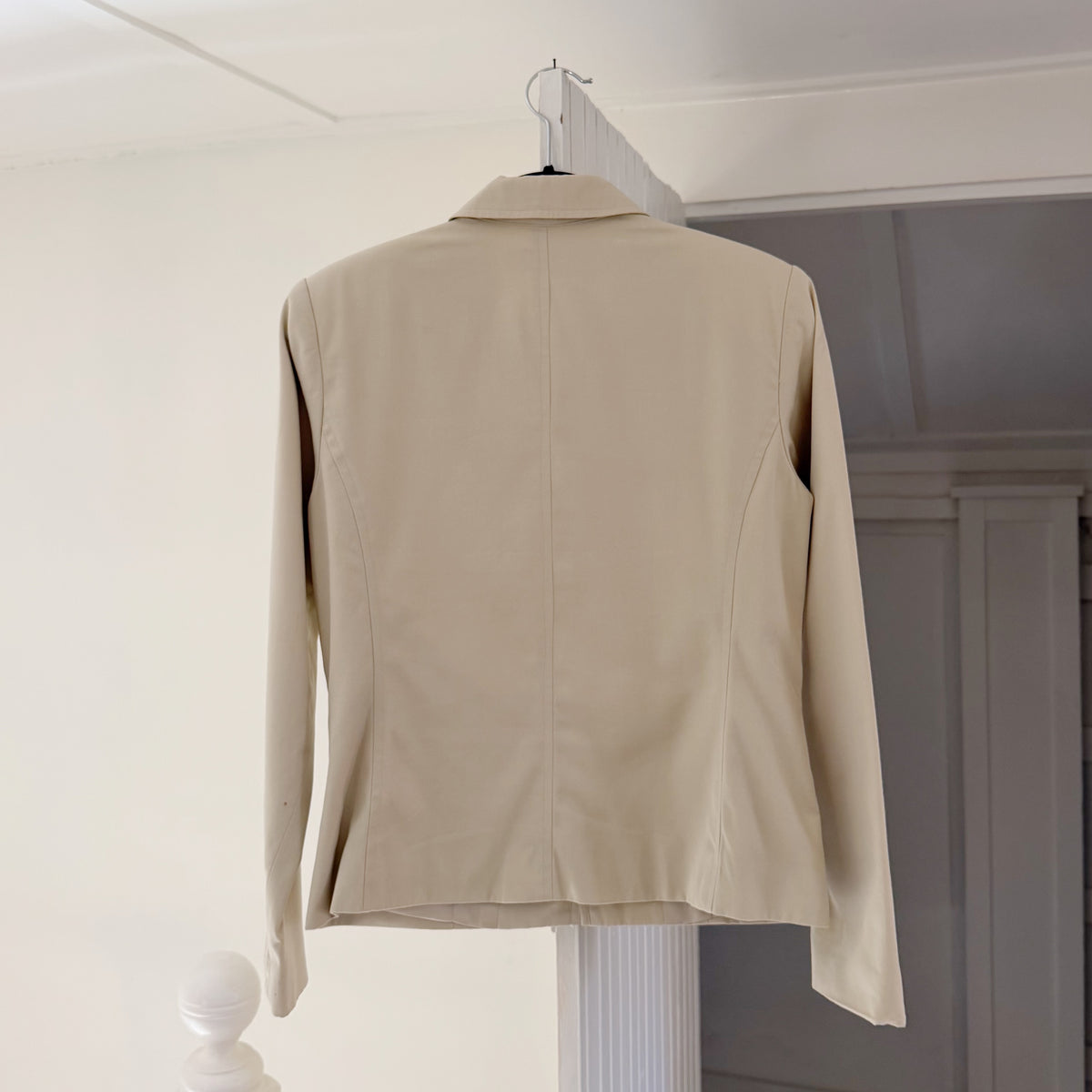 Petite Sophisticate Vintage Y2K Zip Up Jacket Beige Size 2