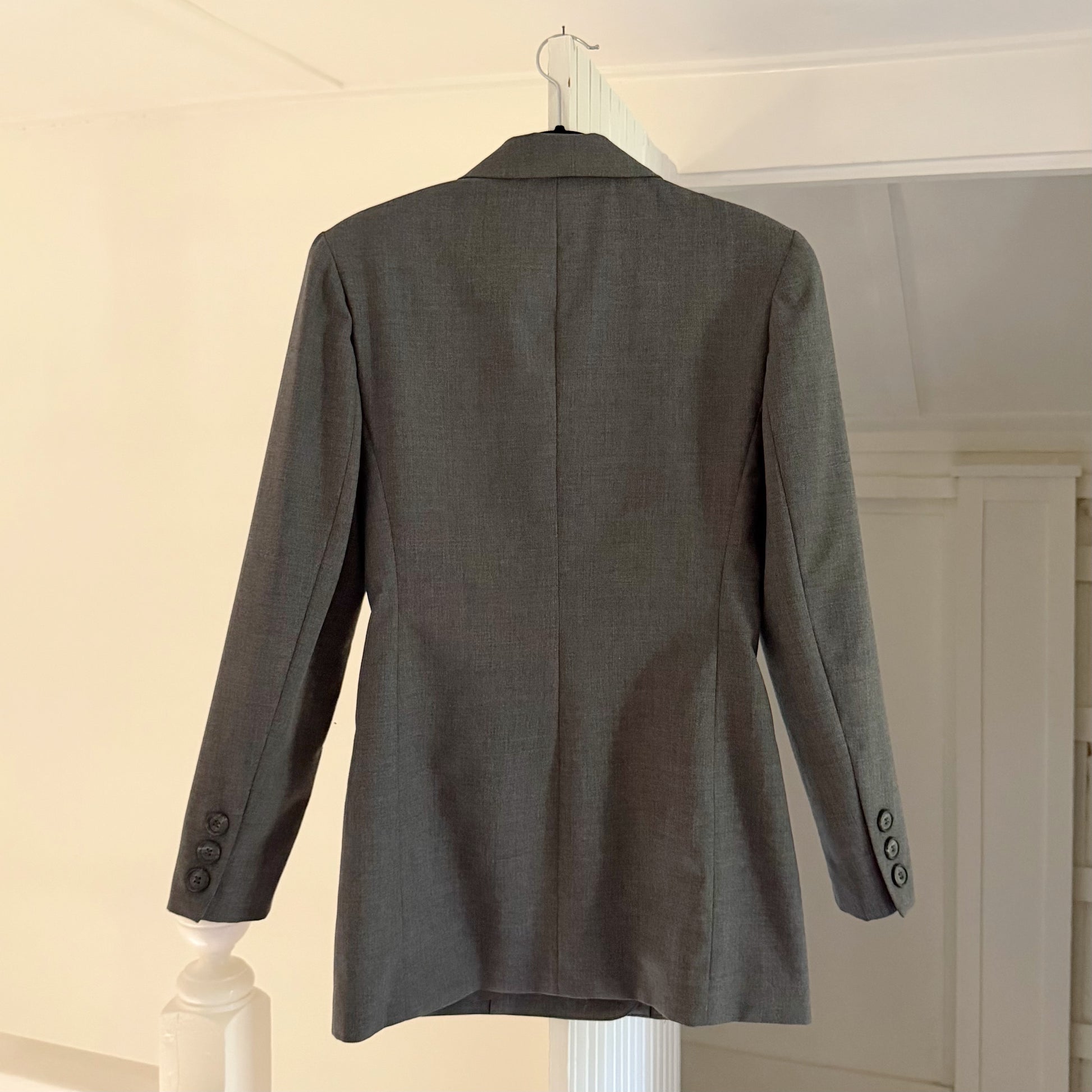 Hugo Buscati Milano Vintage 90s Wool Double Breasted Blazer Jacket Size 2