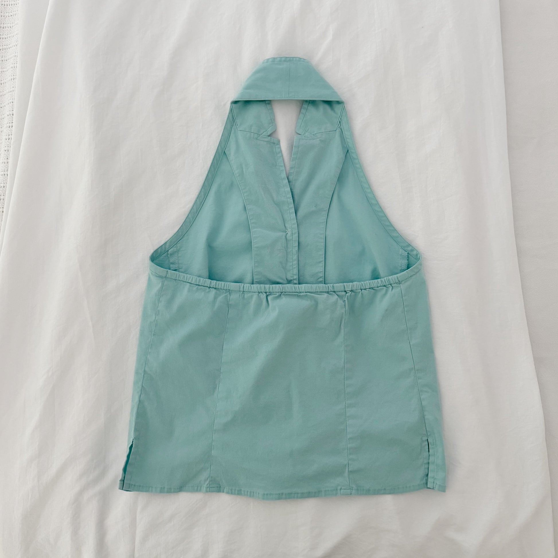 Jones New York Sport Vintage 90s Button Front Halter Top Size 2P