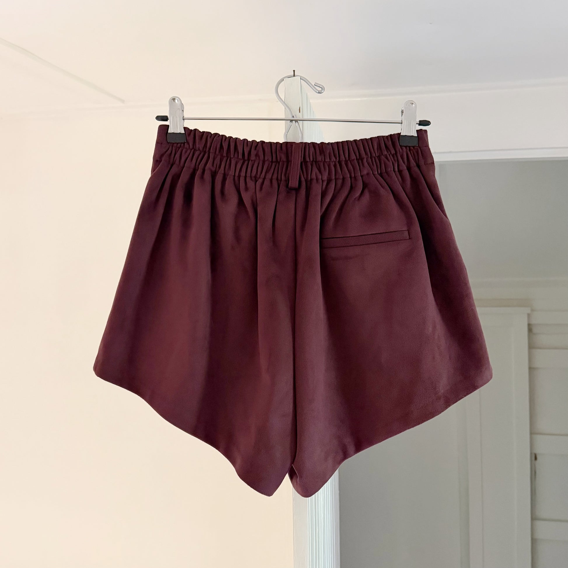 Source Unknown Vegan Suede Pleated Shorts NWT Size S/M