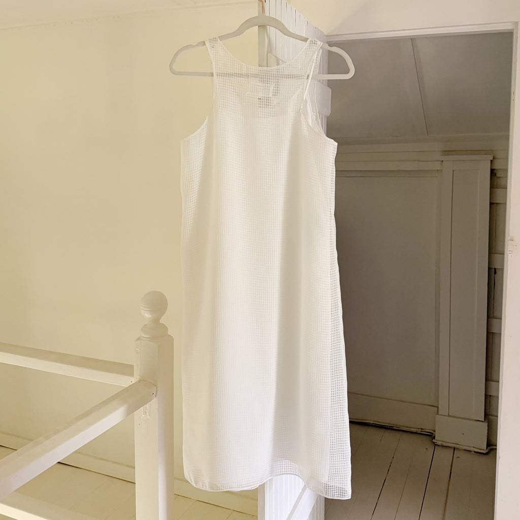 Maison Margiela SS 2020 Sheer Mesh Bias Cut Midi Dress Size 42