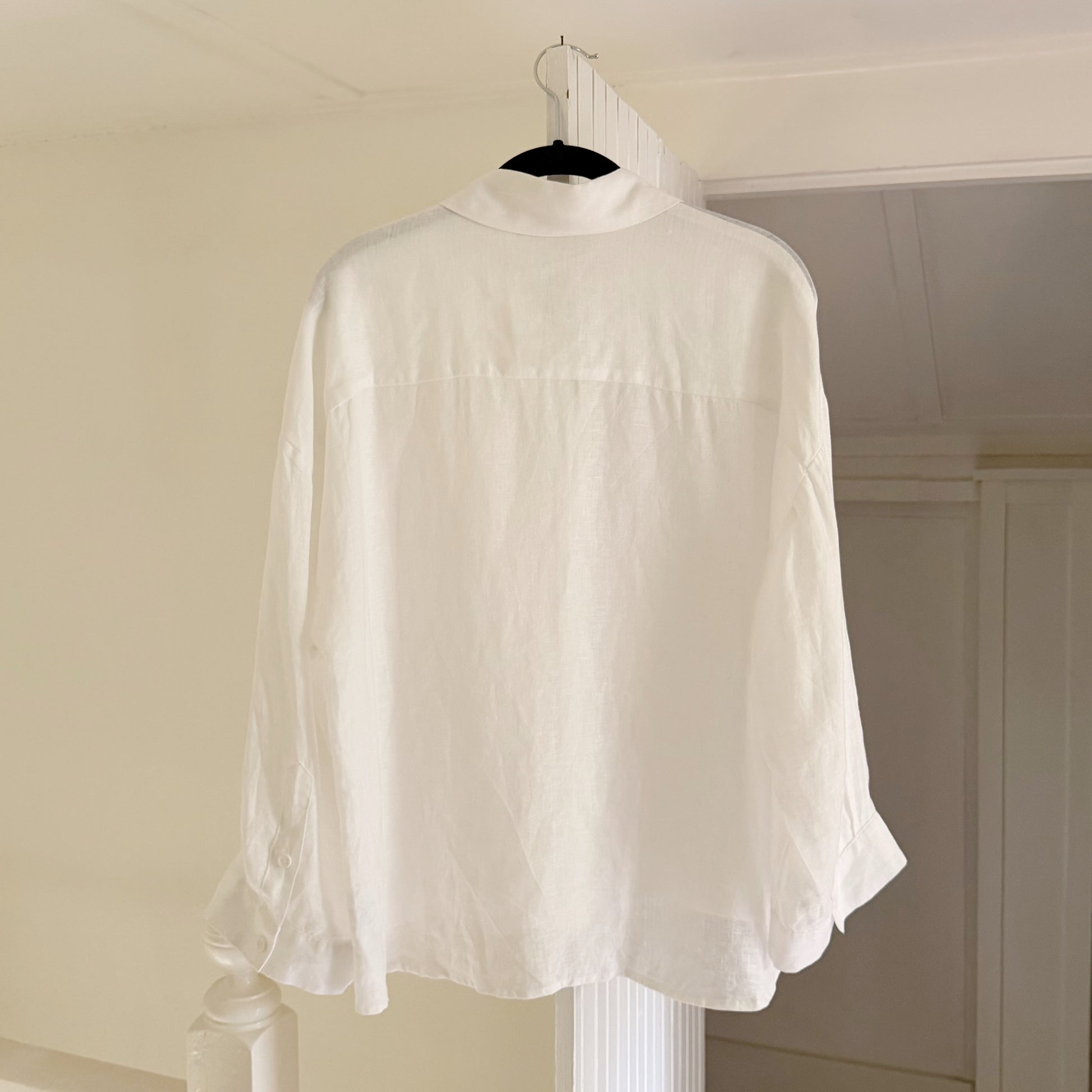 Liviana Conti Donna Linen Button Down Shirt Size 42