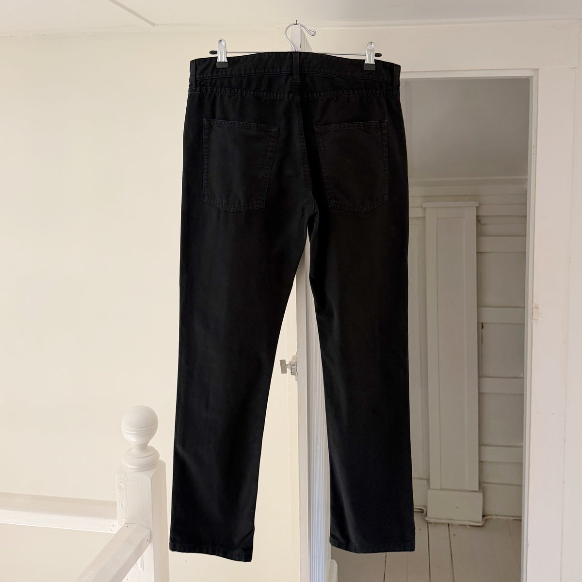 Saint Laurent D47 Straight Fit Low Waist Pants Size Mens 30 Black