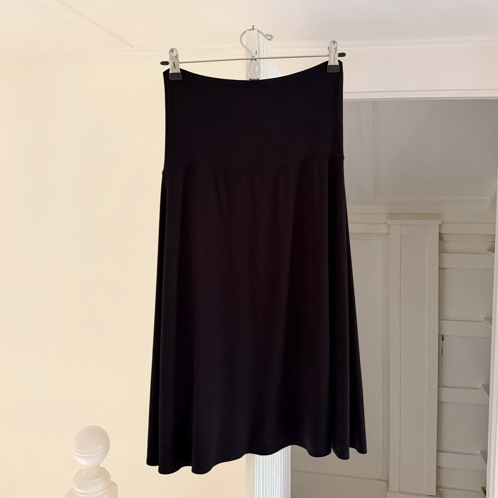 Max Studio Vintage Y2K Drop Waist Bias Cut Midi Skirt Size SP