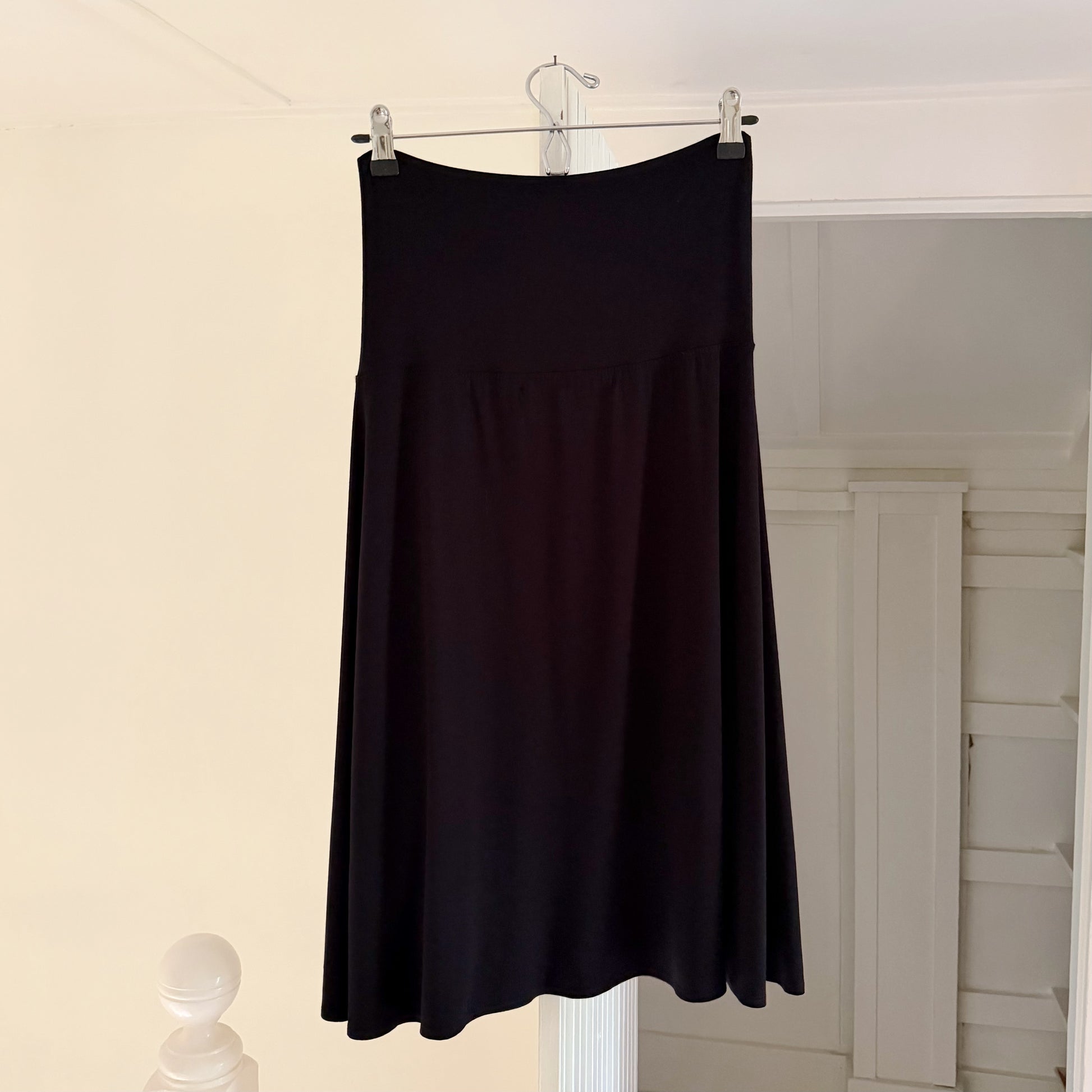 Max Studio Vintage Y2K Drop Waist Bias Cut Midi Skirt Size SP