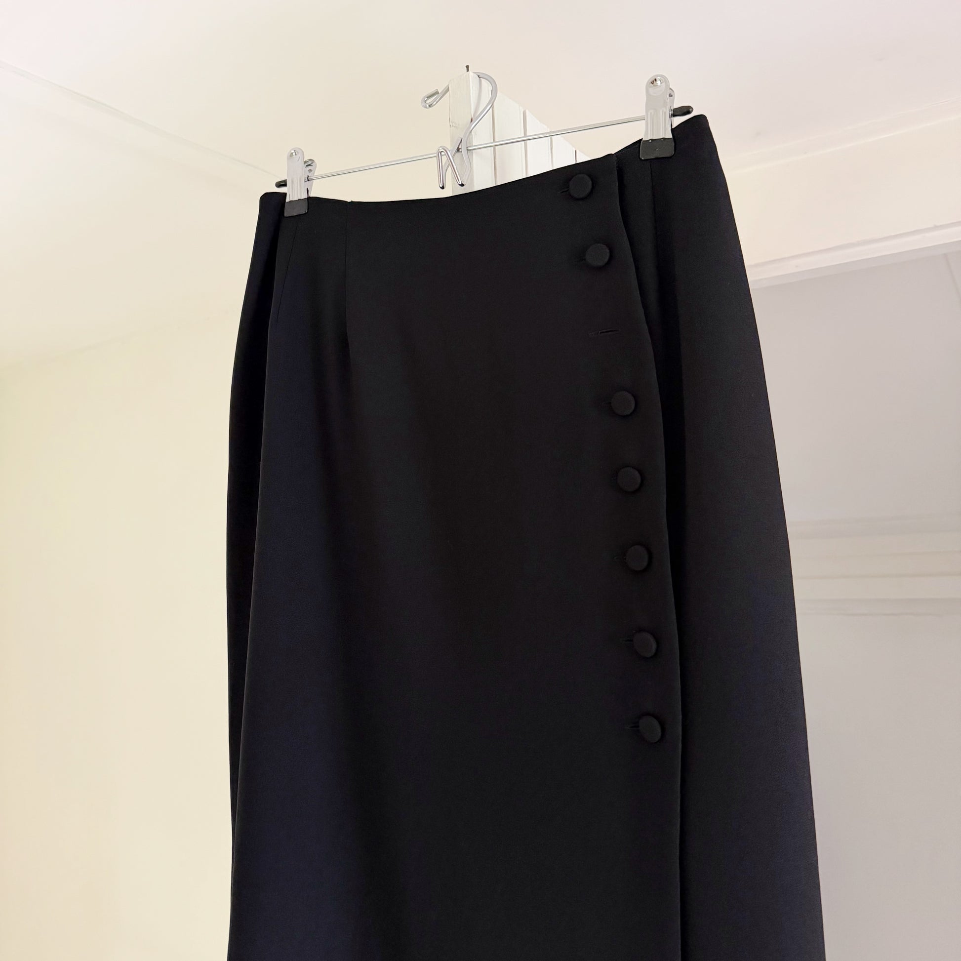 Saks Fifth Avenue Vintage 90s Button Front Midi Pencil Skirt Size 10