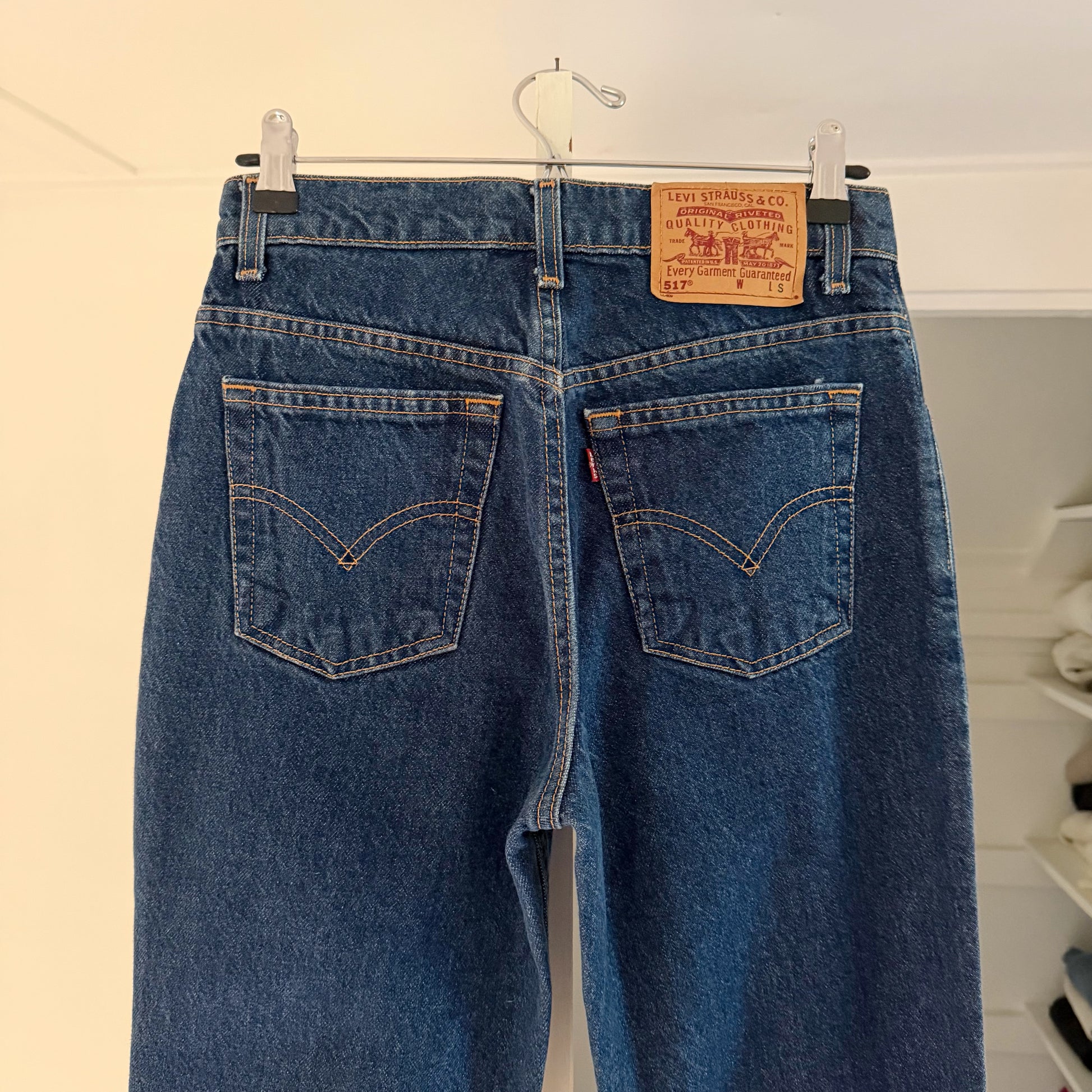 Levi's 517 Vintage '98 Boot Cut Low Rise Jeans Size 7 JR. S