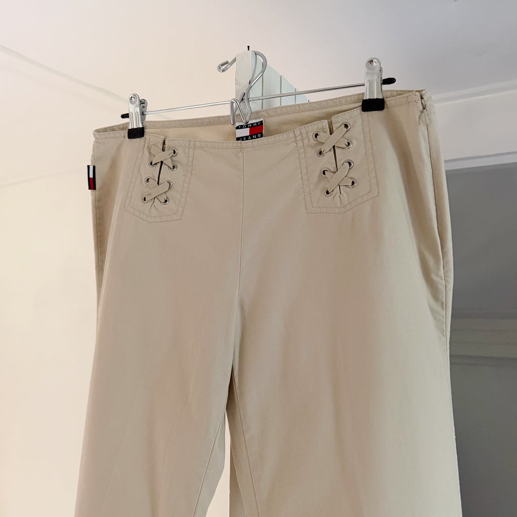 Tommy Jeans / Tommy Hilfiger Vintage '03 Lace Up Low Rise Capri Pants Size 9