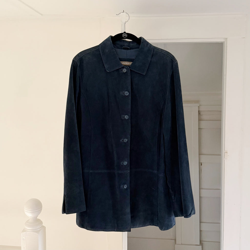 Valerie Separates Vintage 90s Suede Leather Jacket Size XL