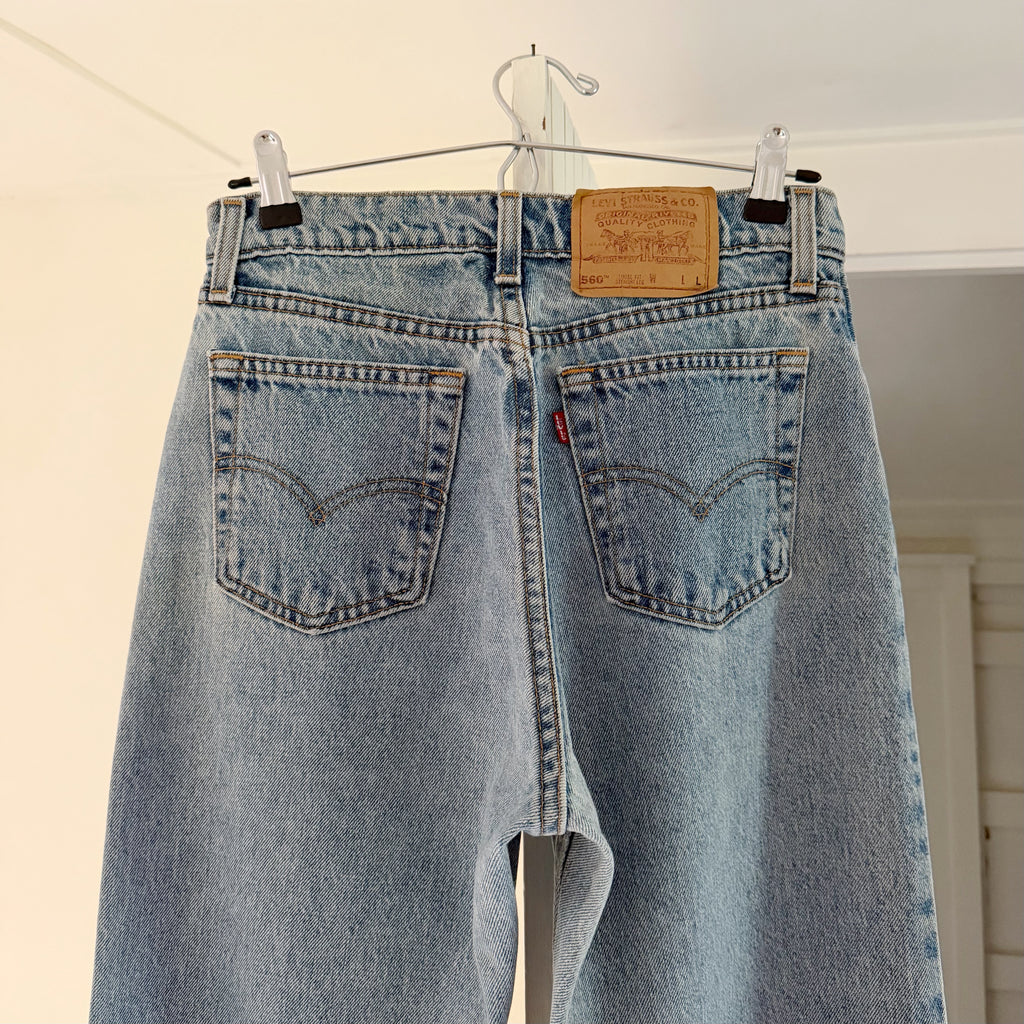 Levi's 560 Vintage '96 Loose Fit Straight Leg Jeans Size 7 Long