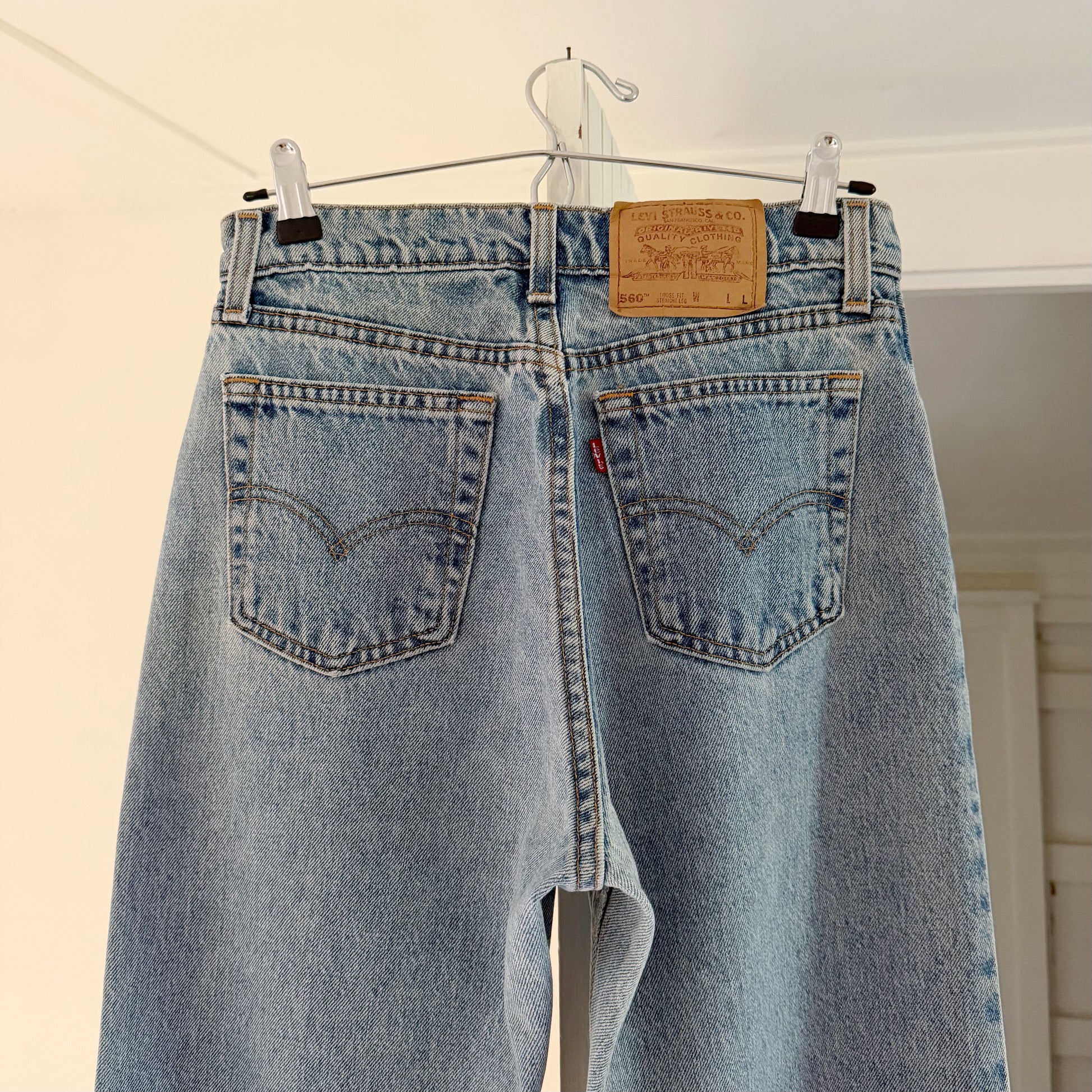 Levi's 560 Vintage '96 Loose Fit Straight Leg Jeans Size 7 Long