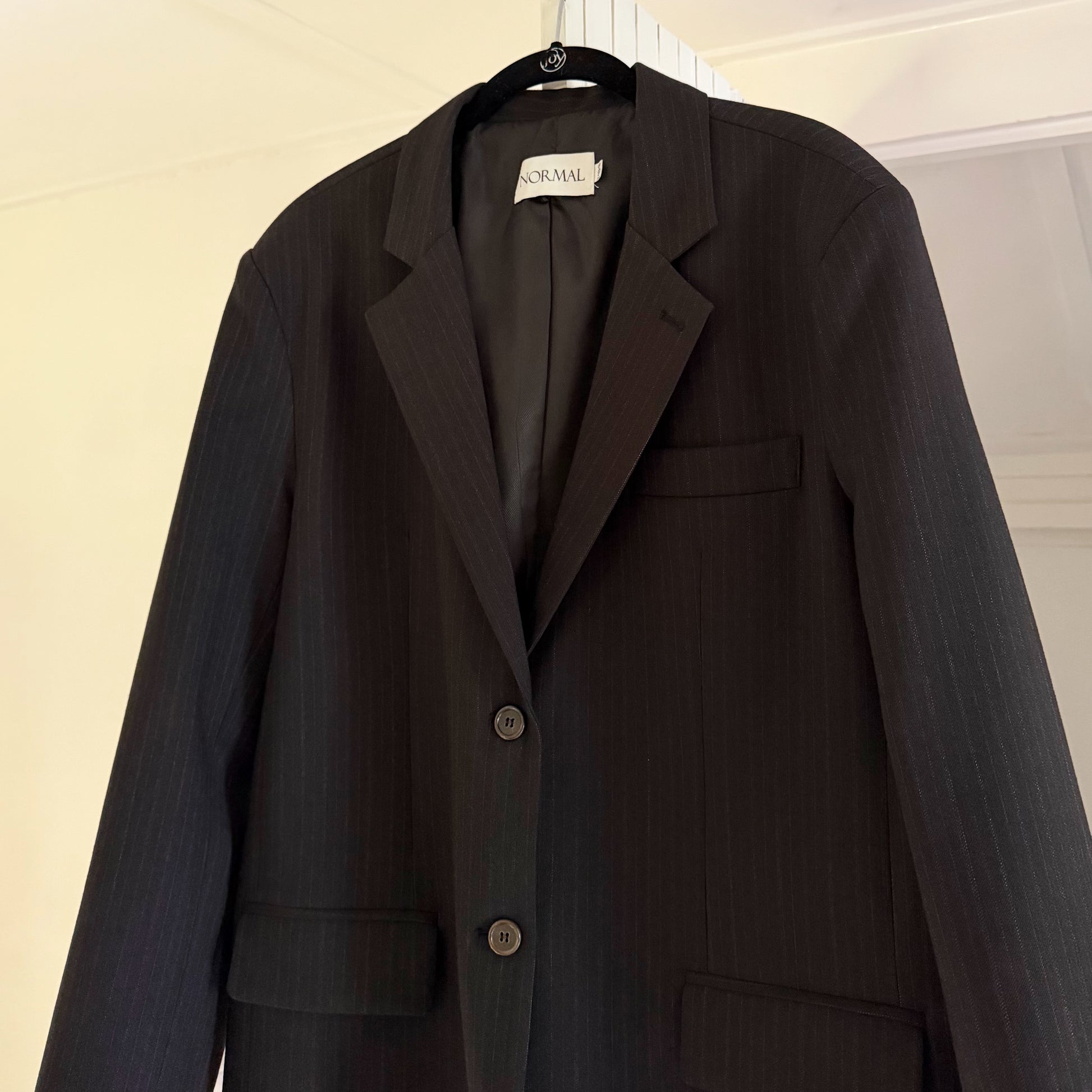 Normal / The Frankie Shop Wool Pinstripe Oversized Blazer Jacket Size XS/S