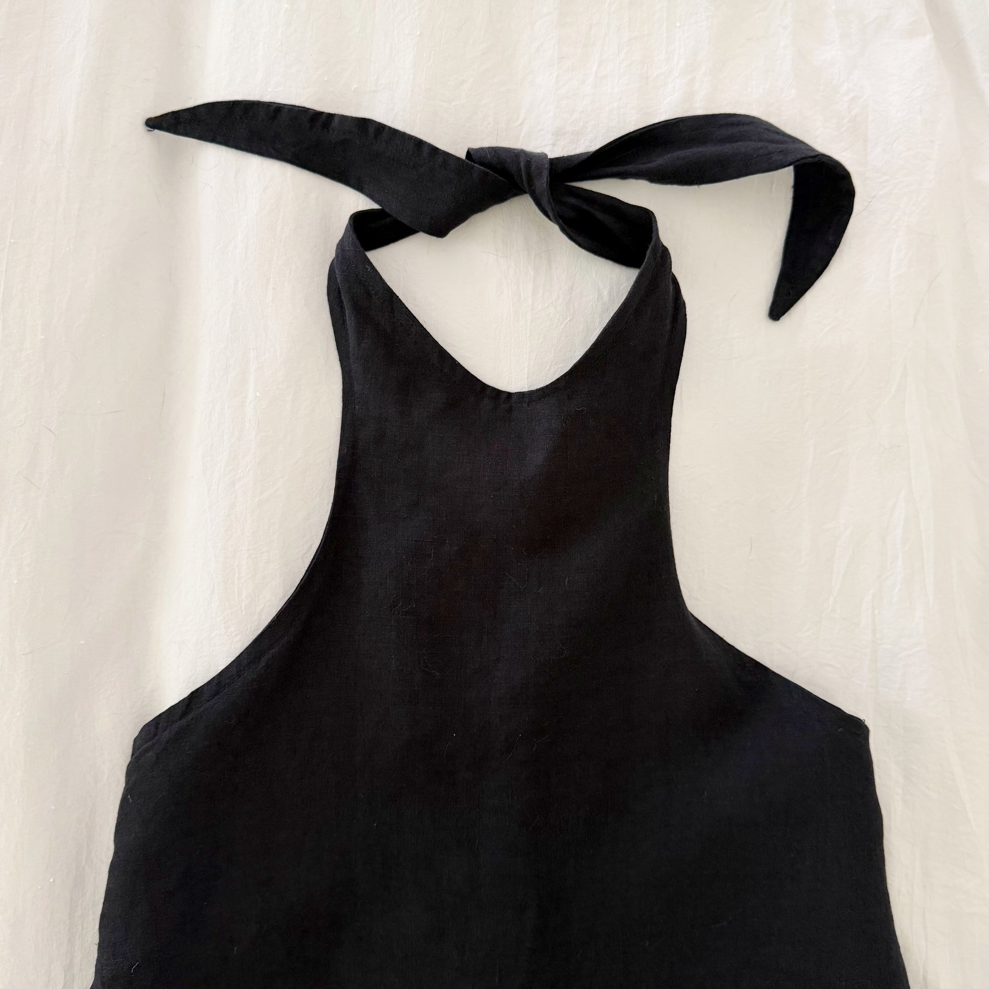Patcha Bianca Linen Tie Back Halter Top NWT Size M